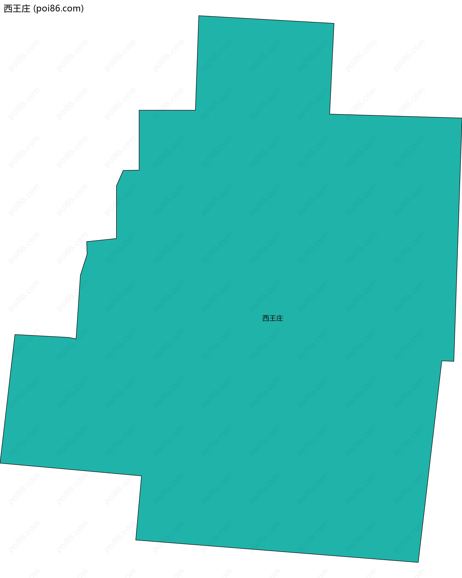 西王庄边界地图