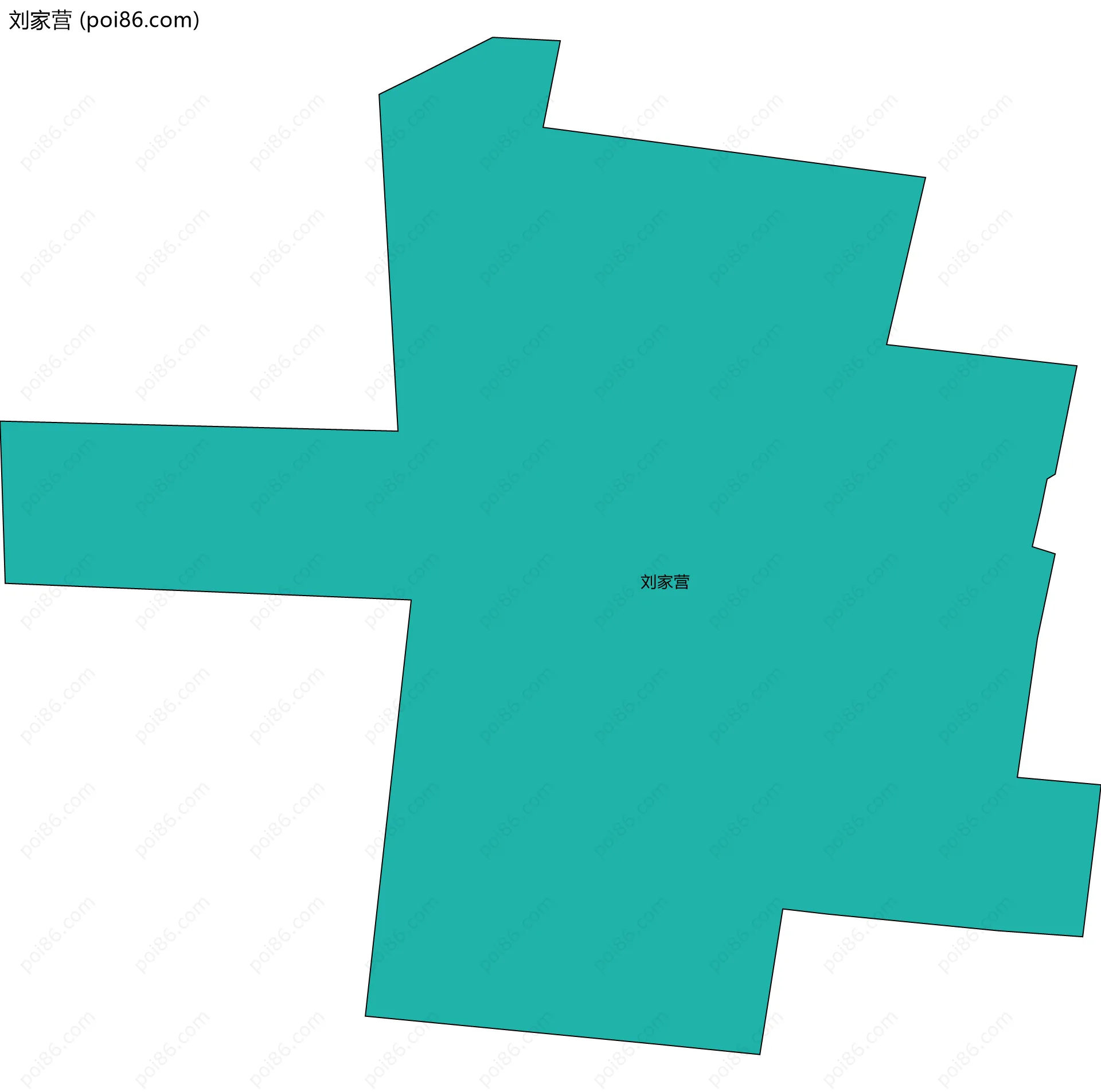 刘家营边界地图