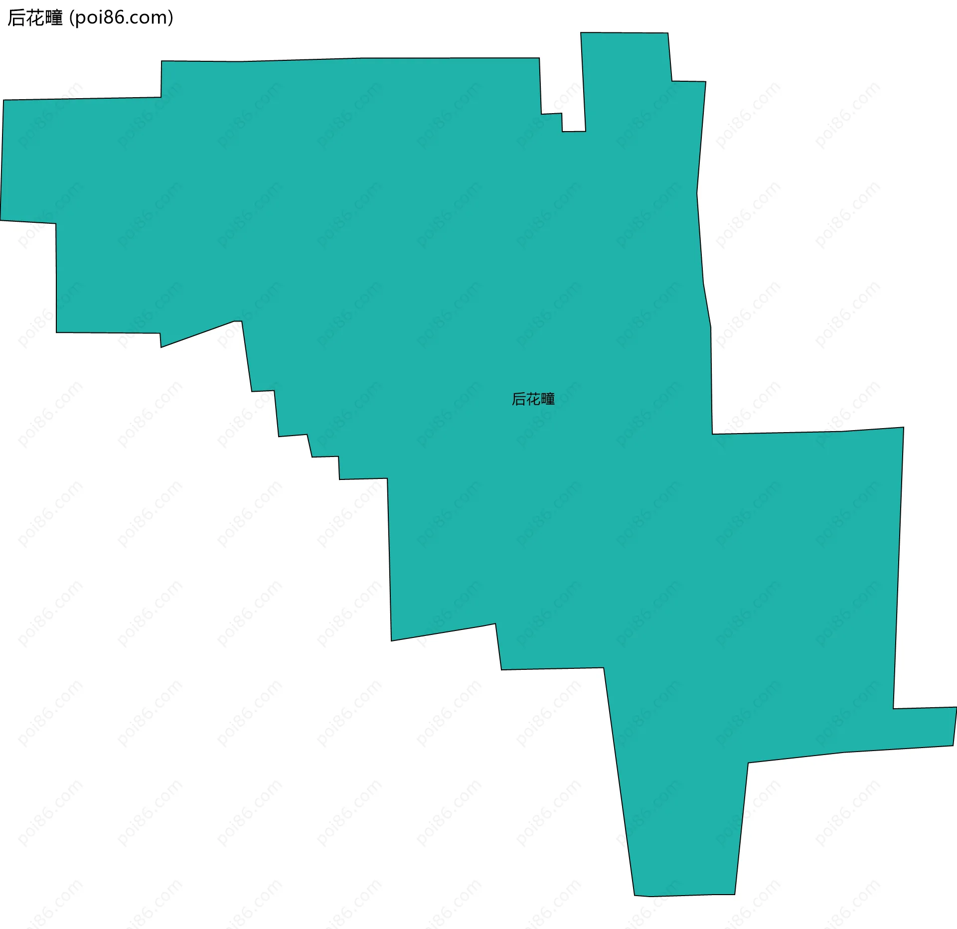 后花疃边界地图
