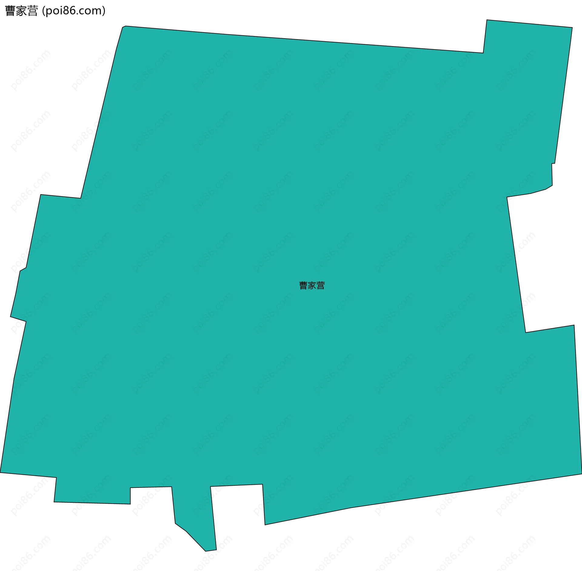 曹家营边界地图