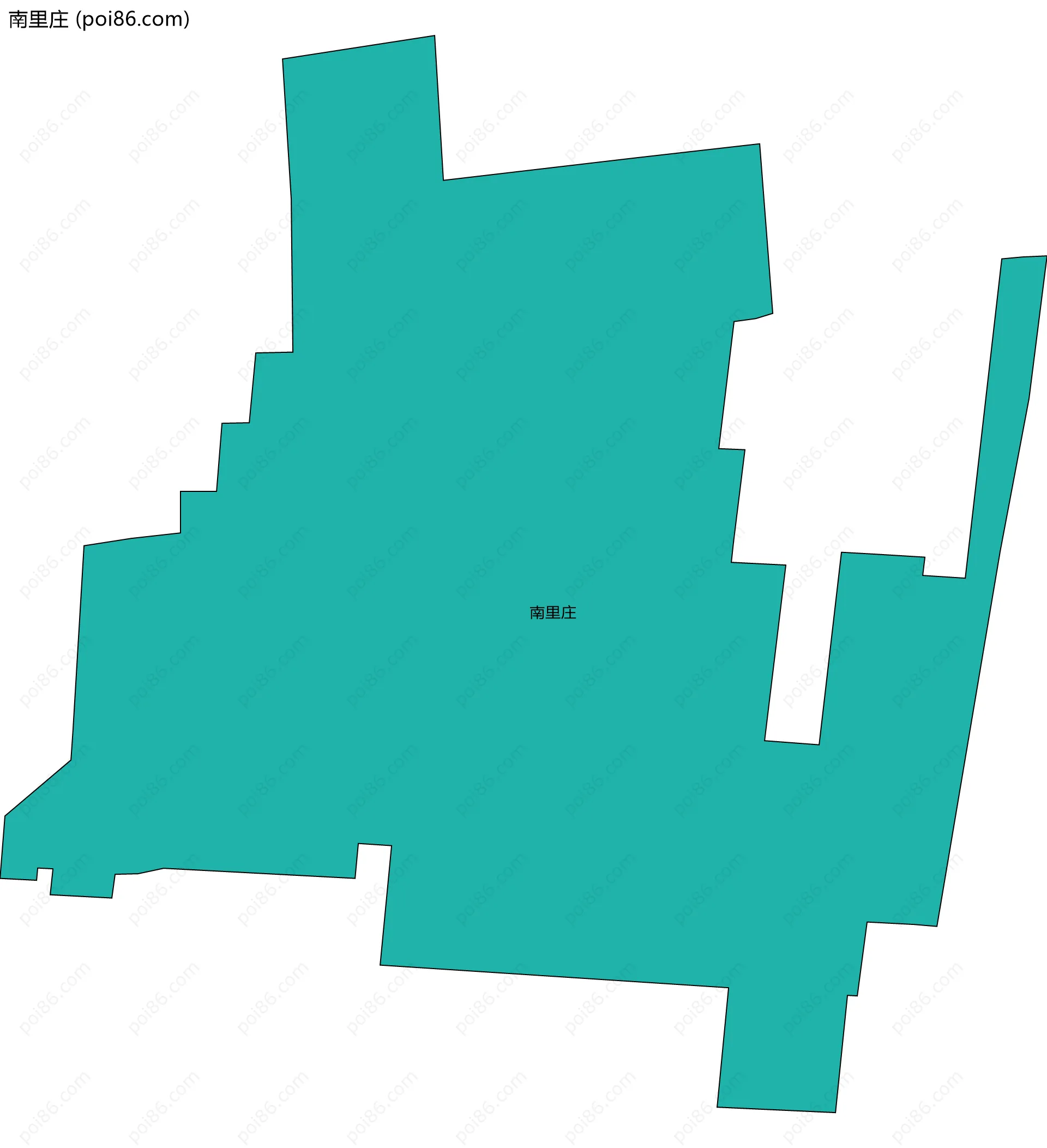 南里庄边界地图