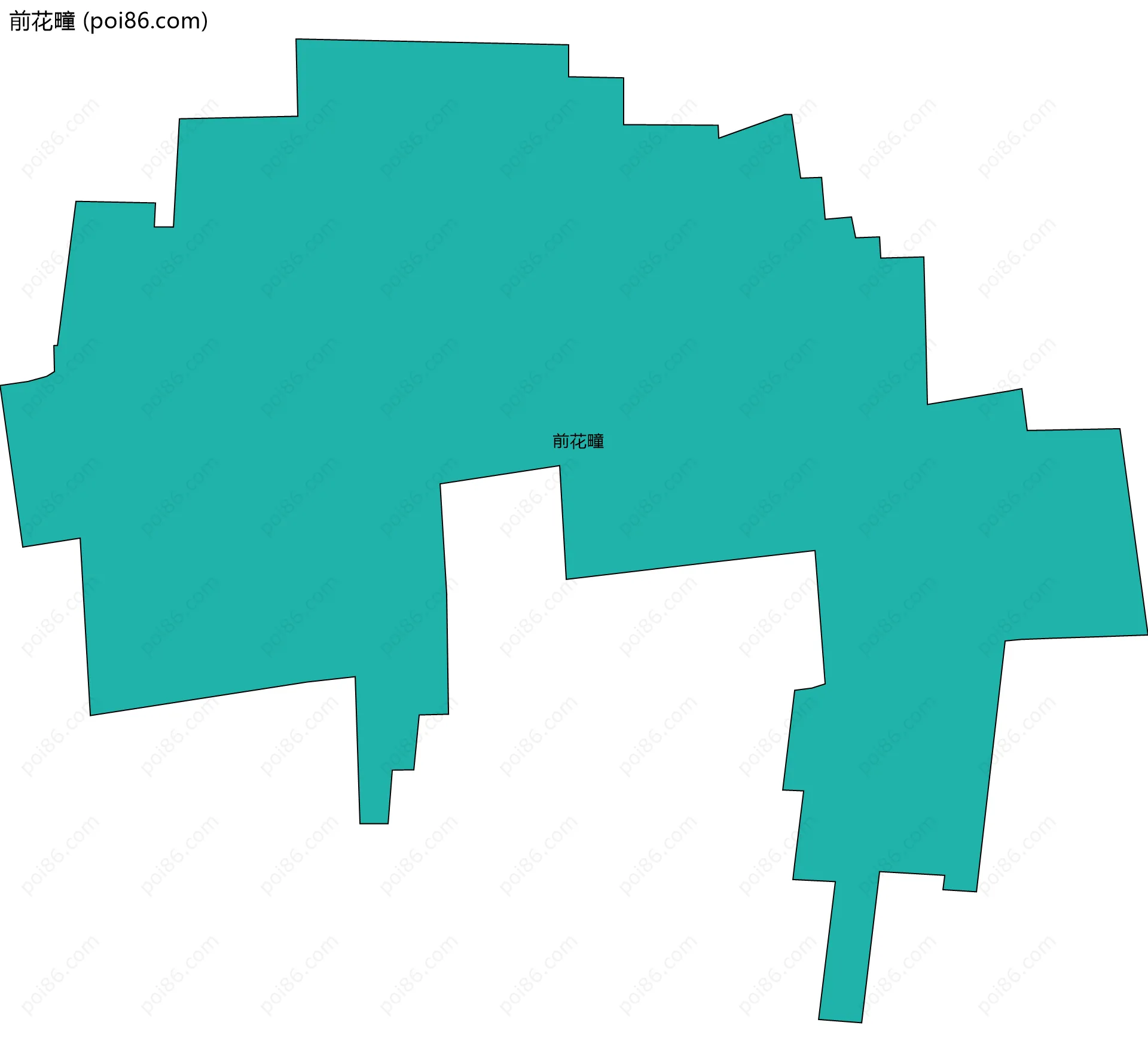 前花疃边界地图