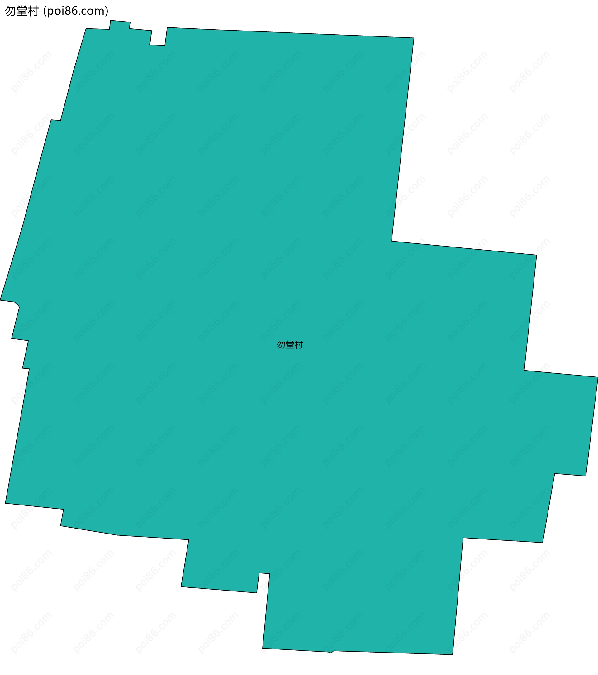 勿堂村边界地图