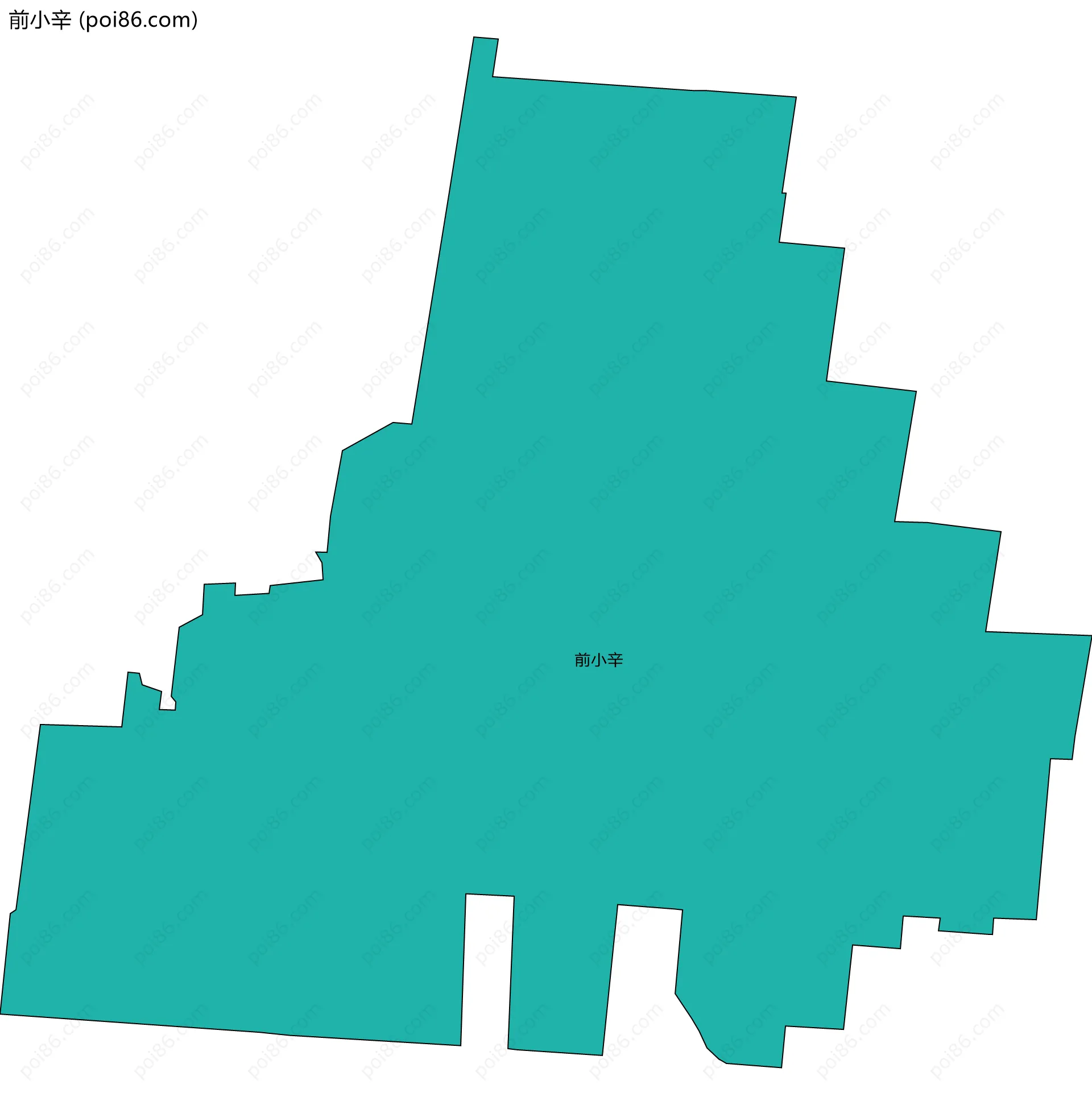 前小辛边界地图