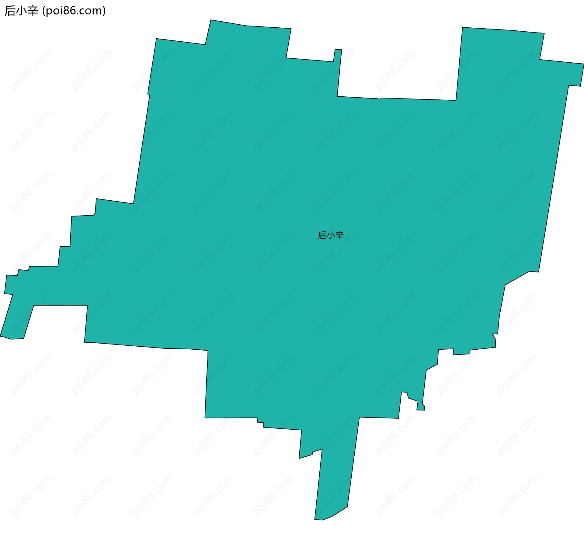 后小辛边界地图