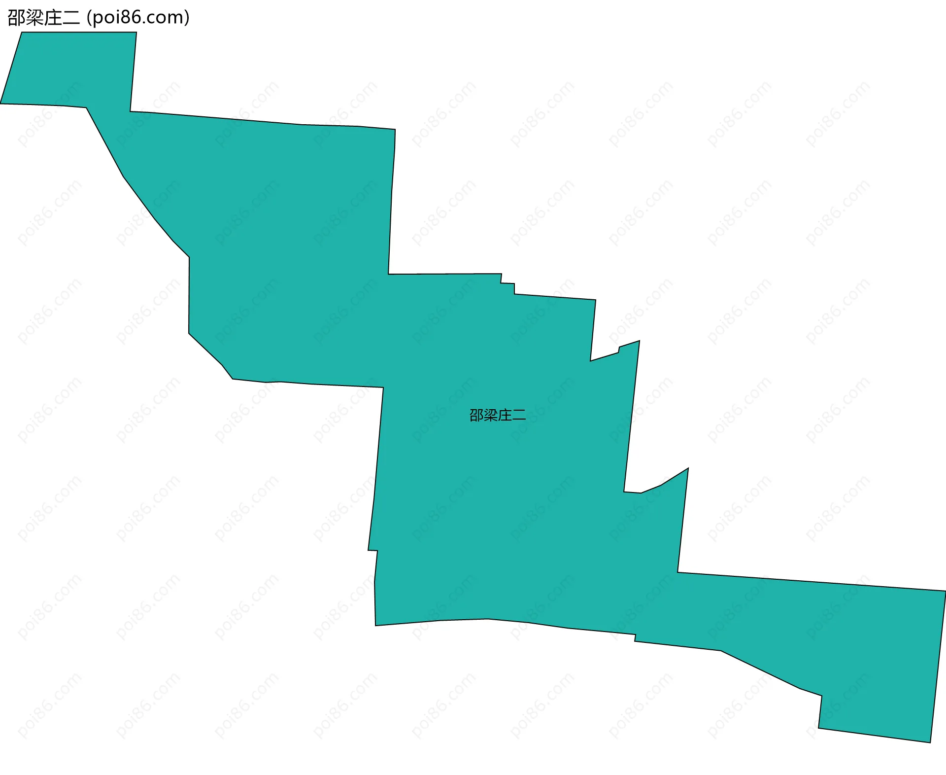 邵梁庄二边界地图