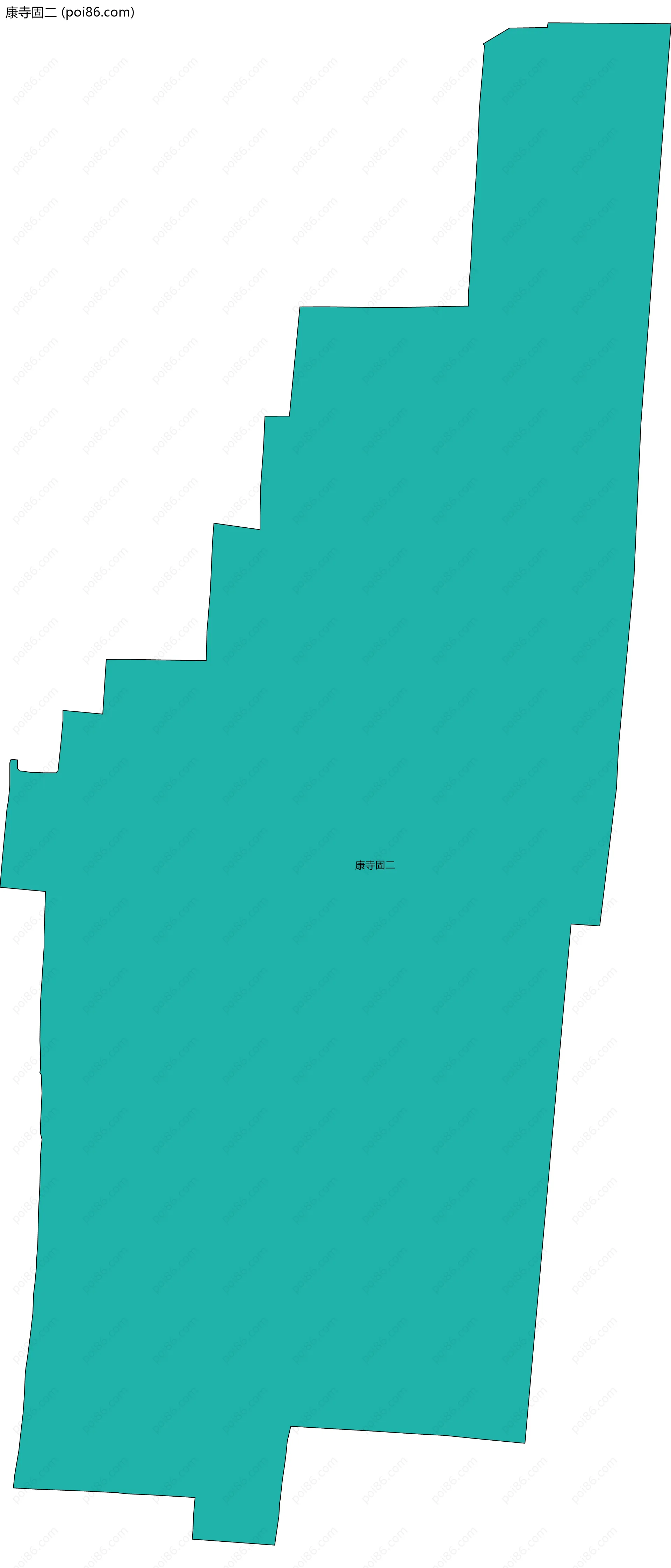 康寺固二边界地图