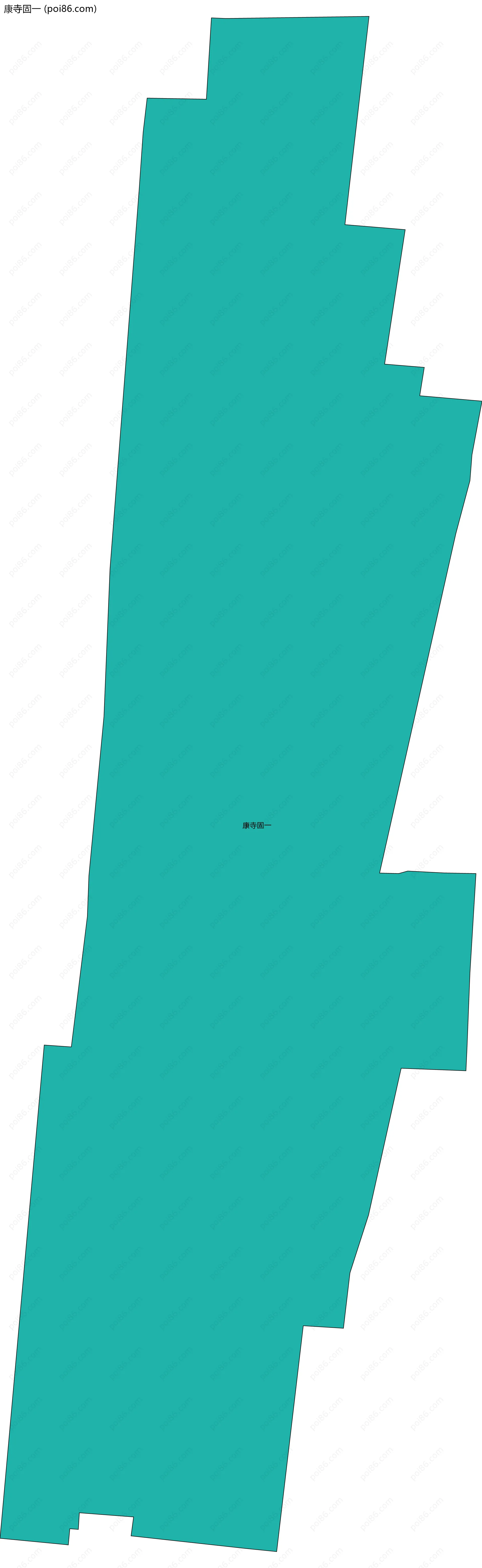 康寺固一边界地图