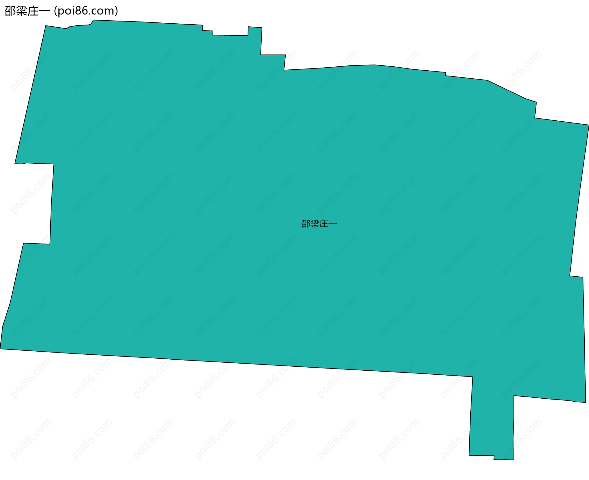 邵梁庄一边界地图