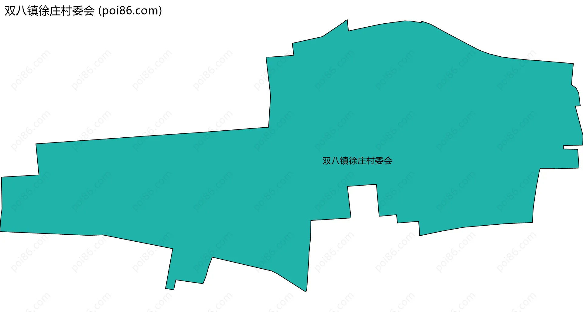 双八镇徐庄村委会边界地图