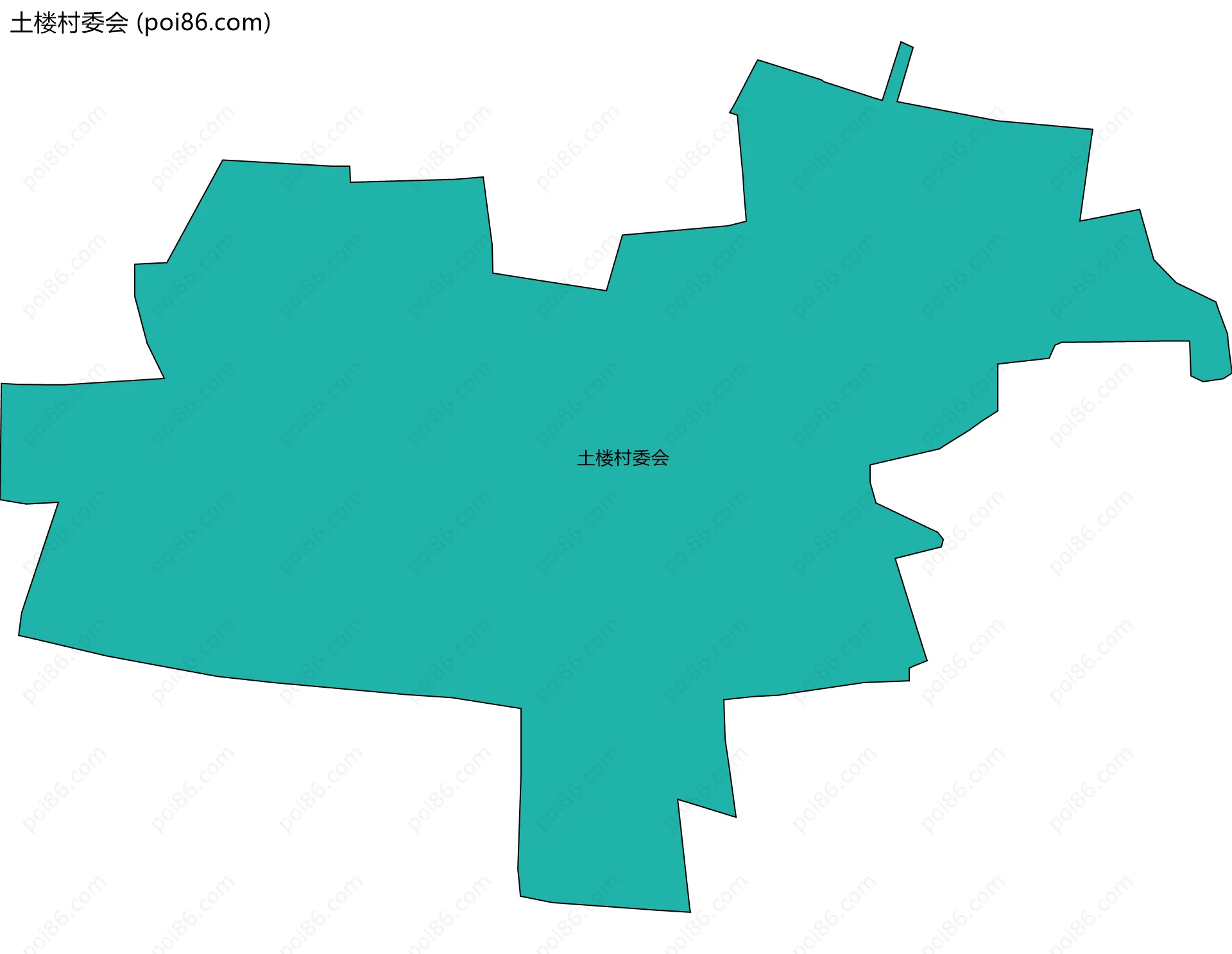 土楼村委会边界地图