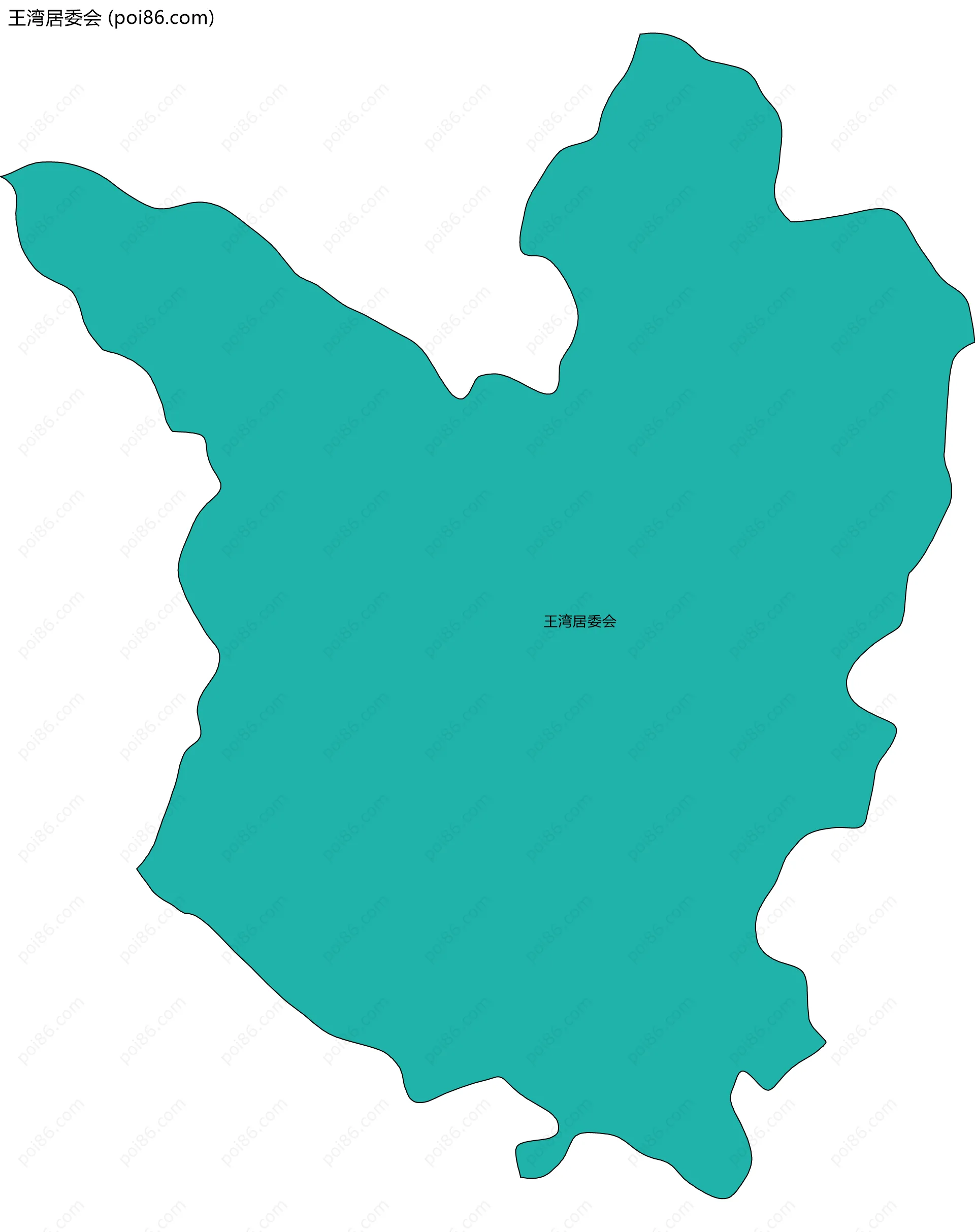 王湾居委会边界地图