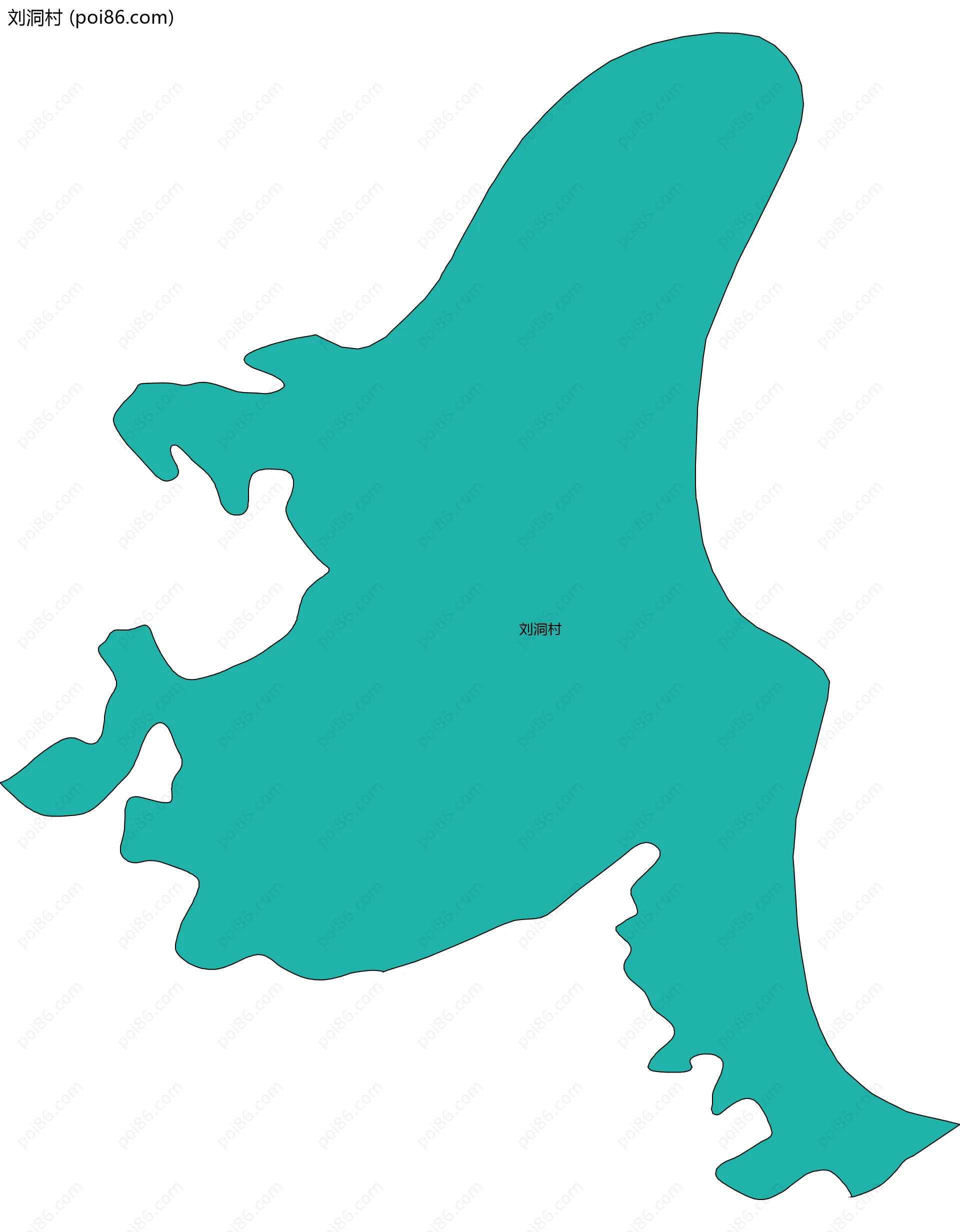 刘洞村边界地图