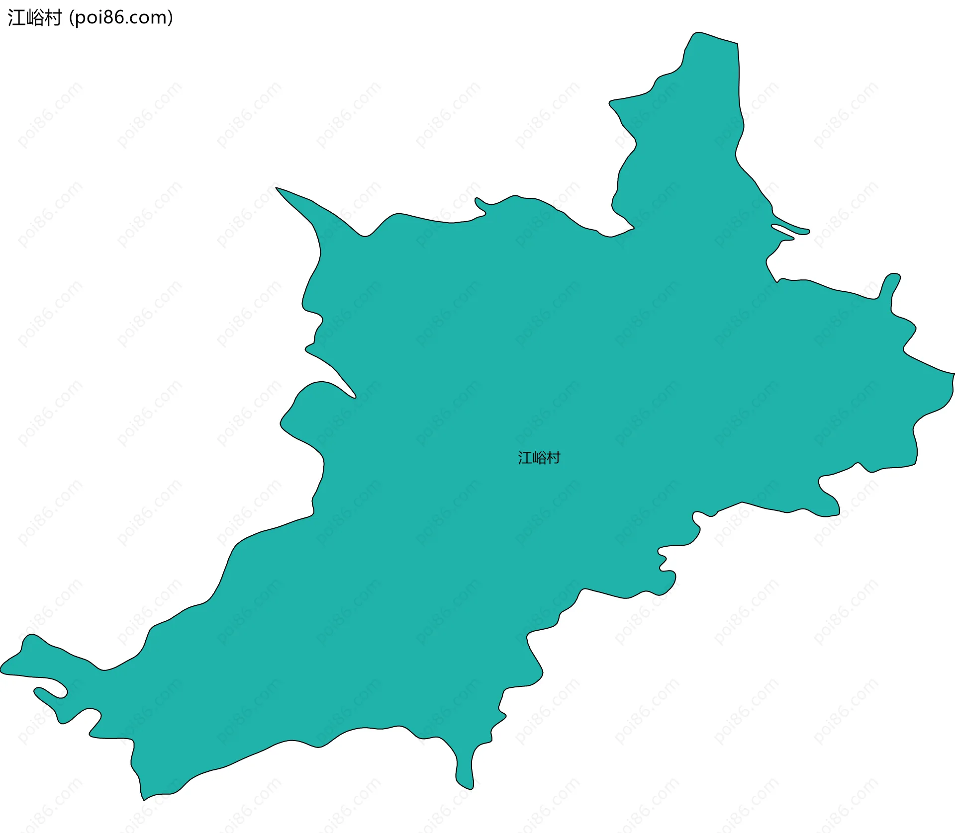 江峪村边界地图