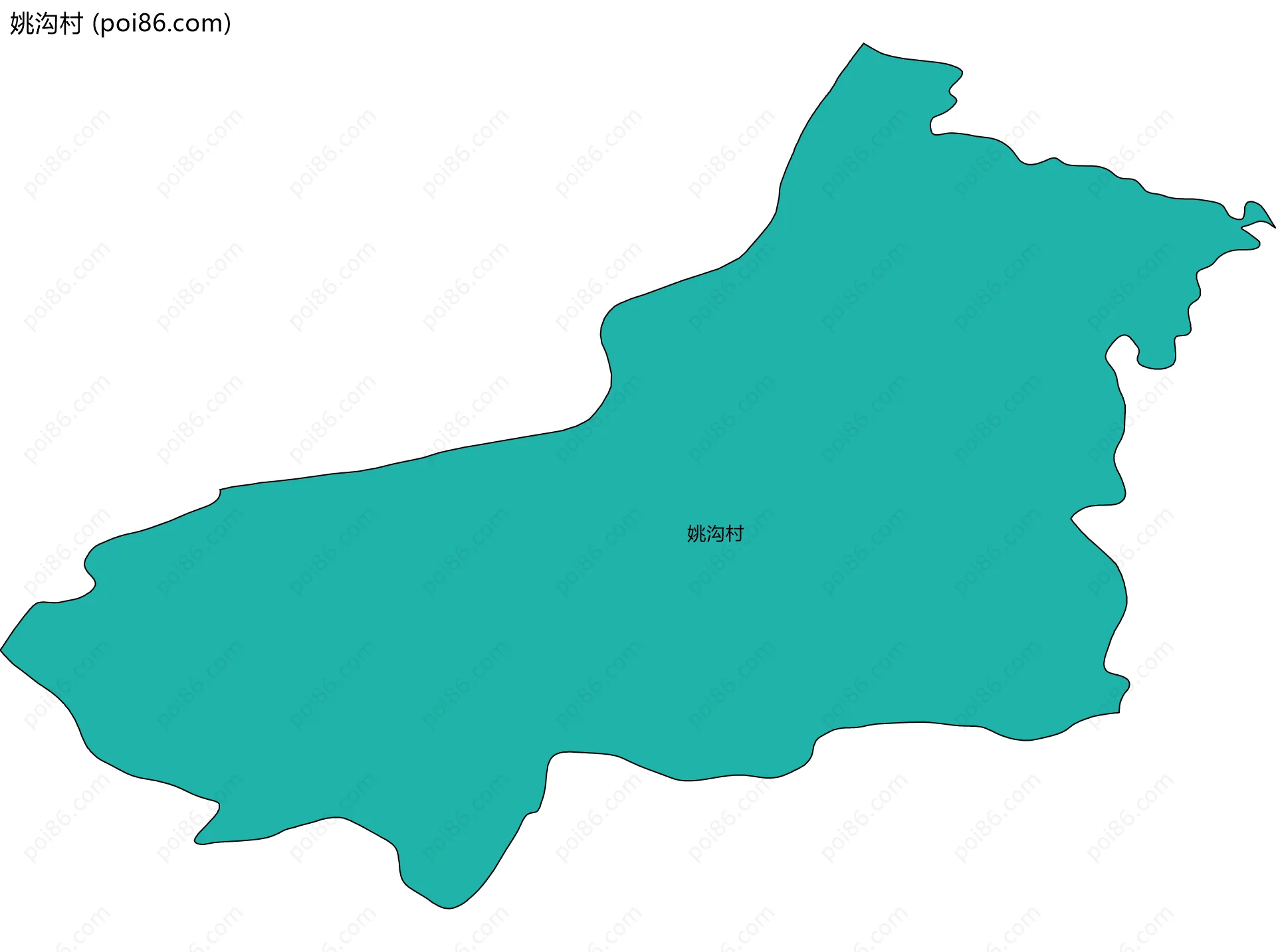 姚沟村边界地图