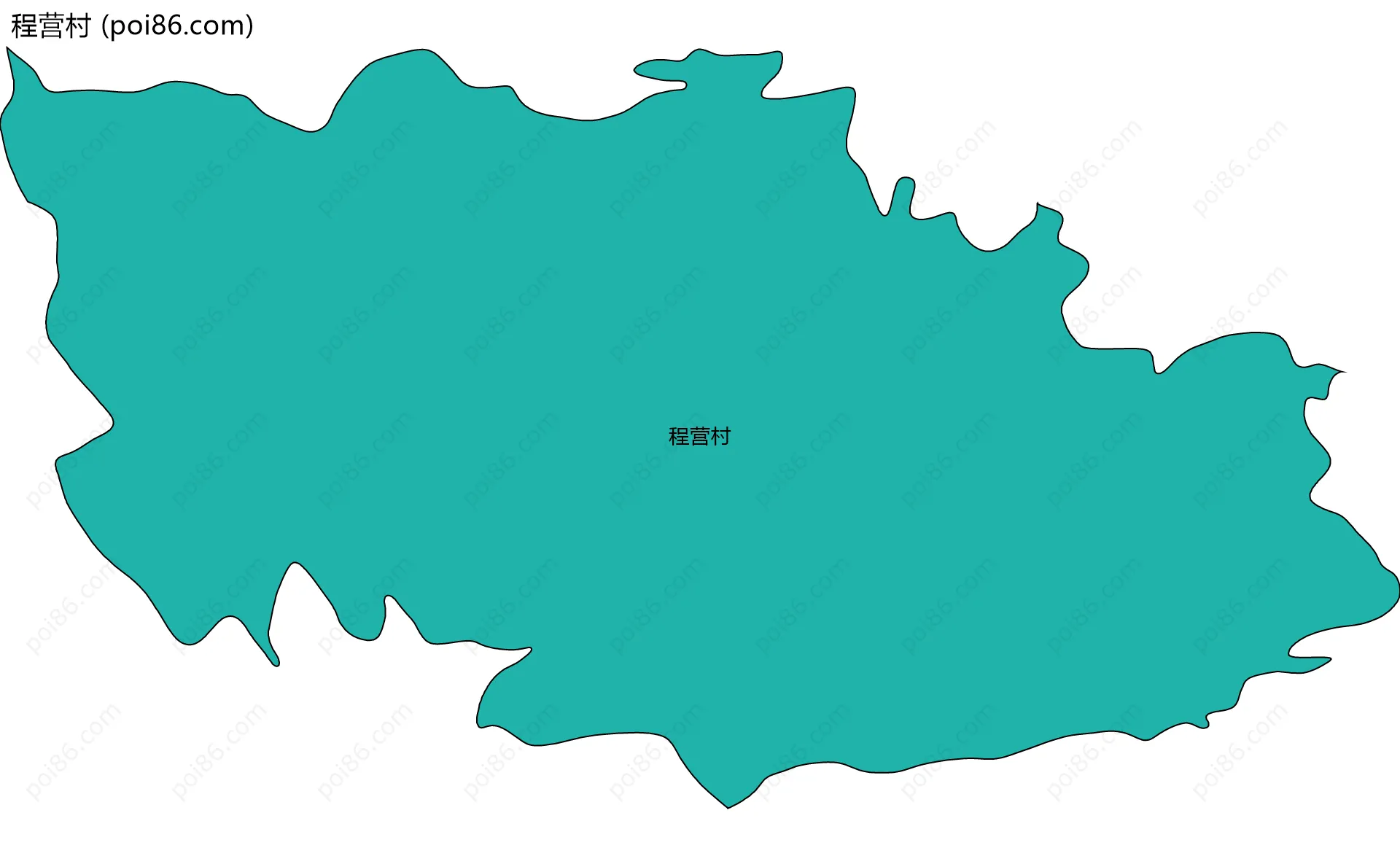 程营村边界地图
