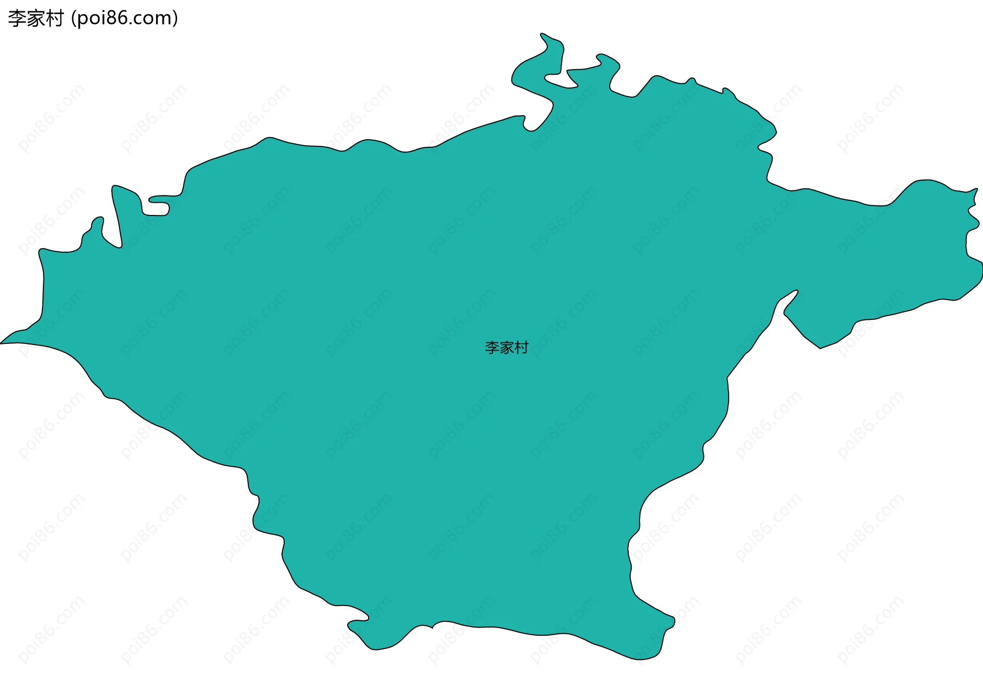 李家村边界地图
