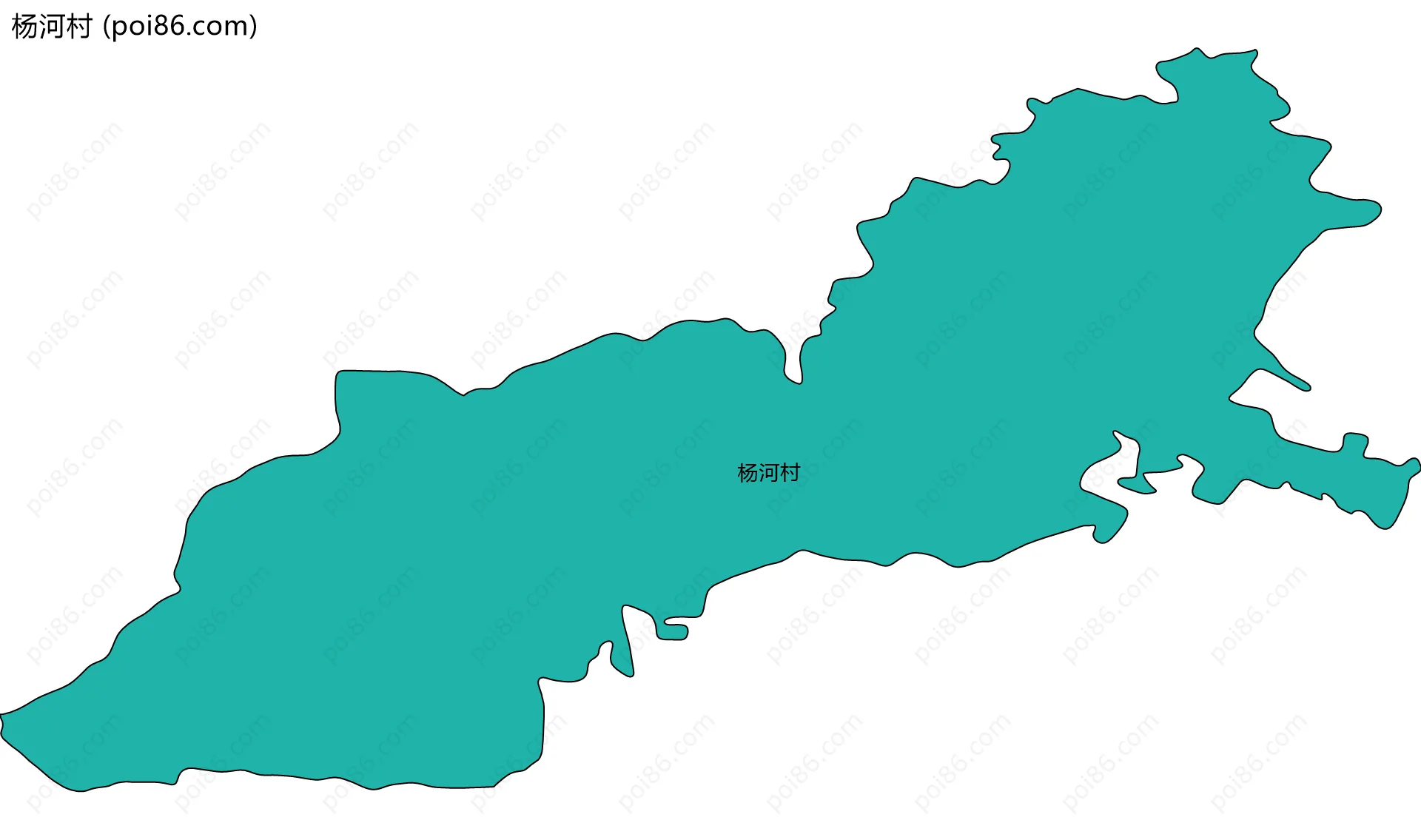 杨河村边界地图