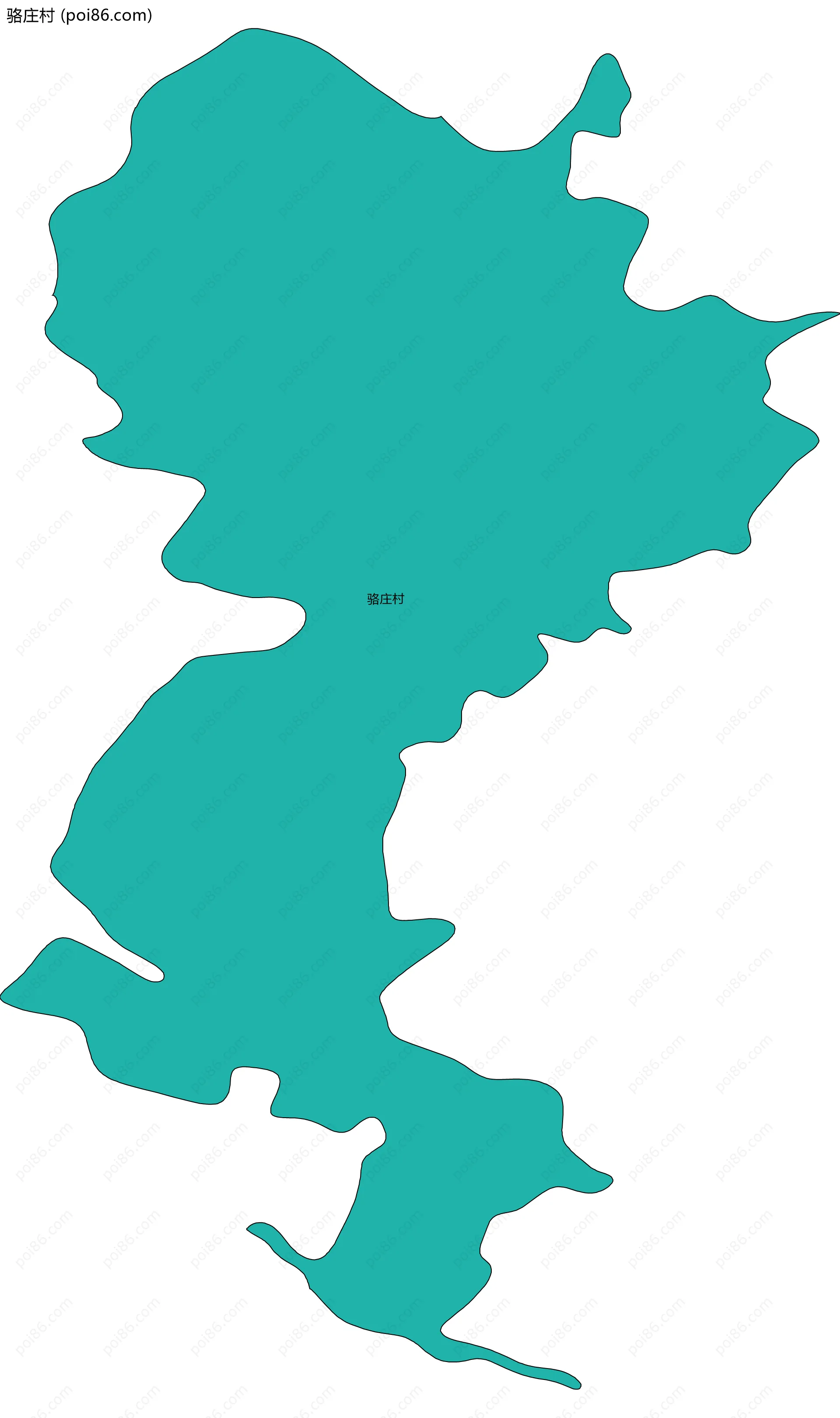 骆庄村边界地图