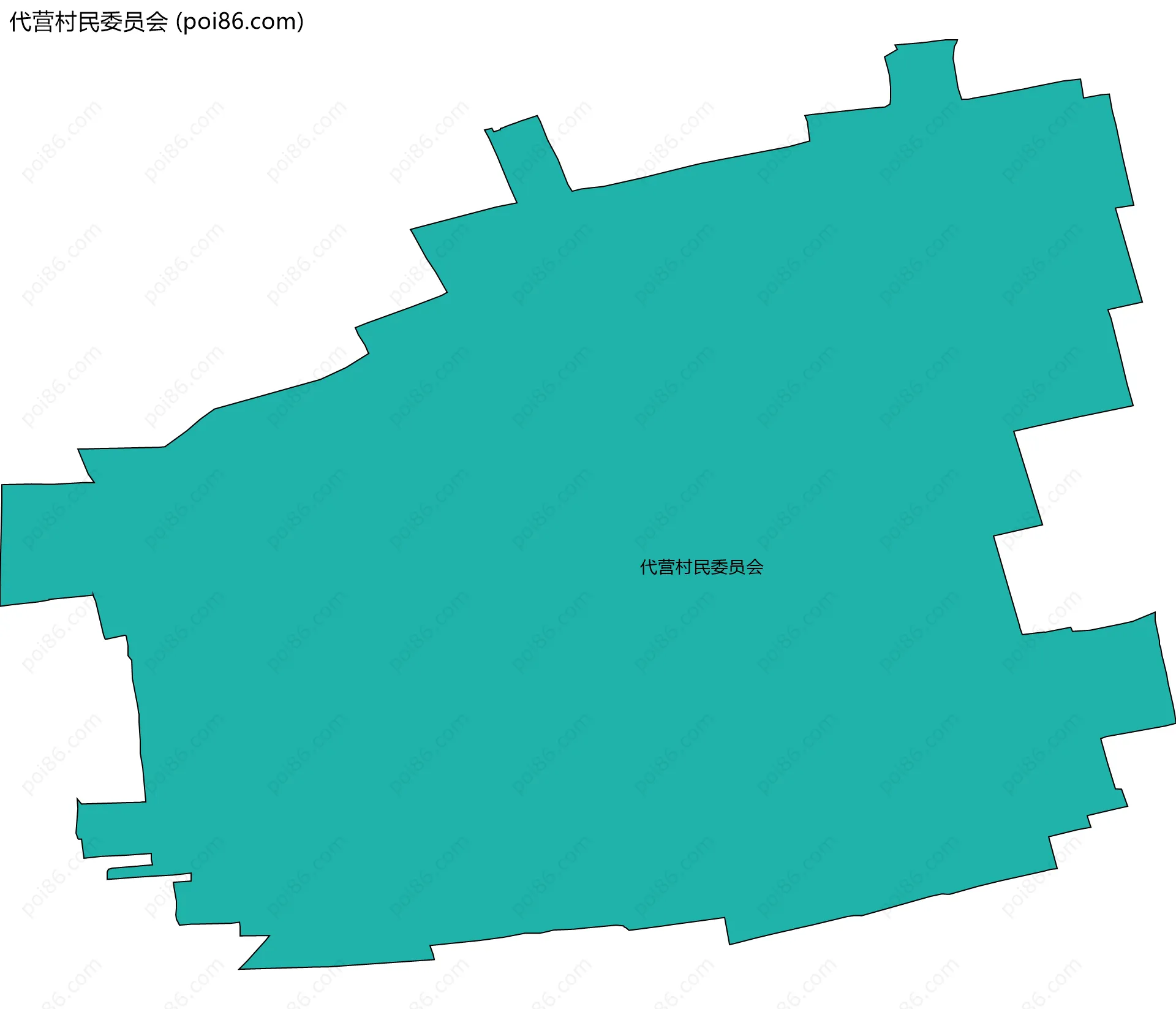 代营村民委员会边界地图