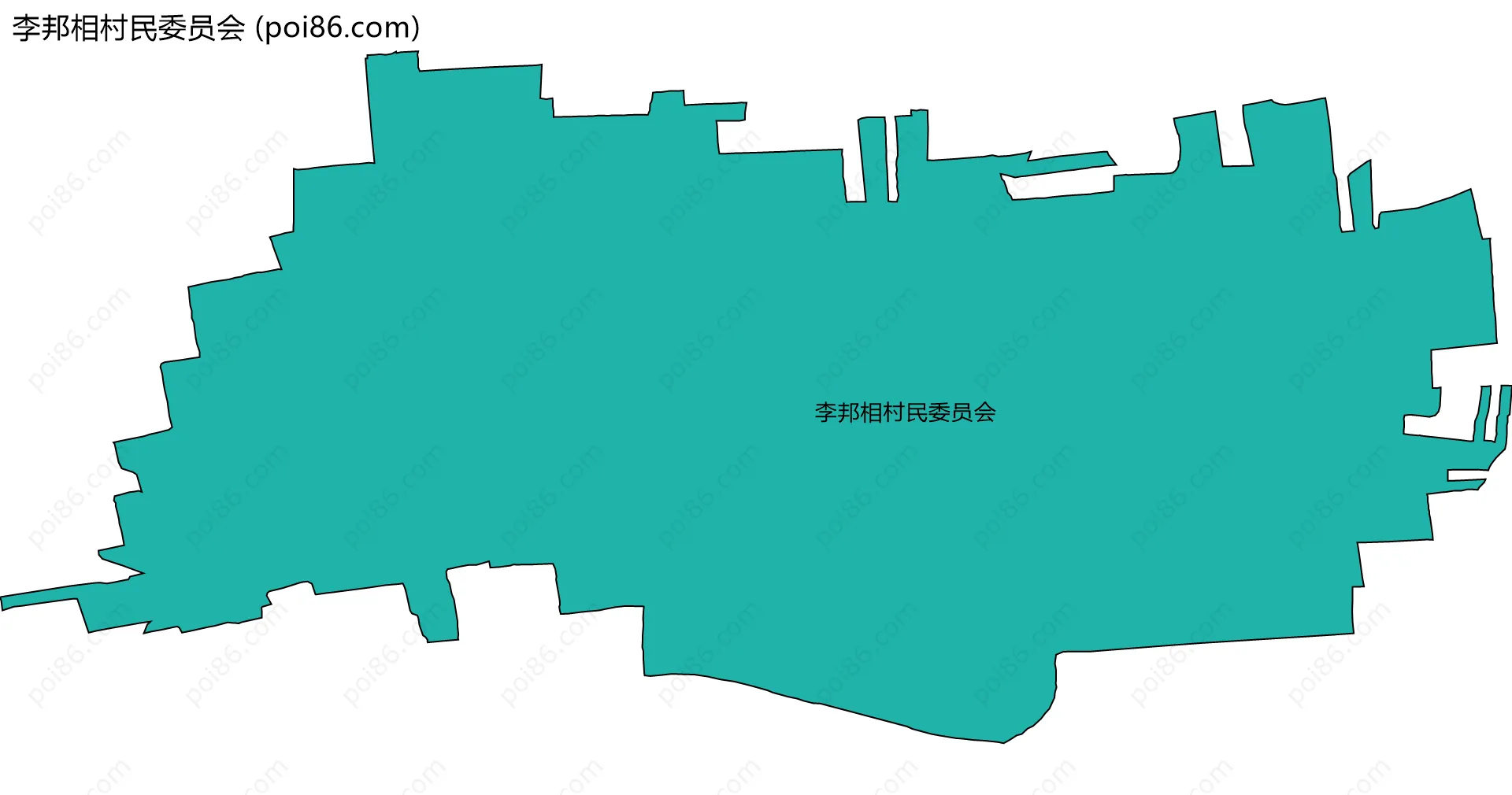 李邦相村民委员会边界地图