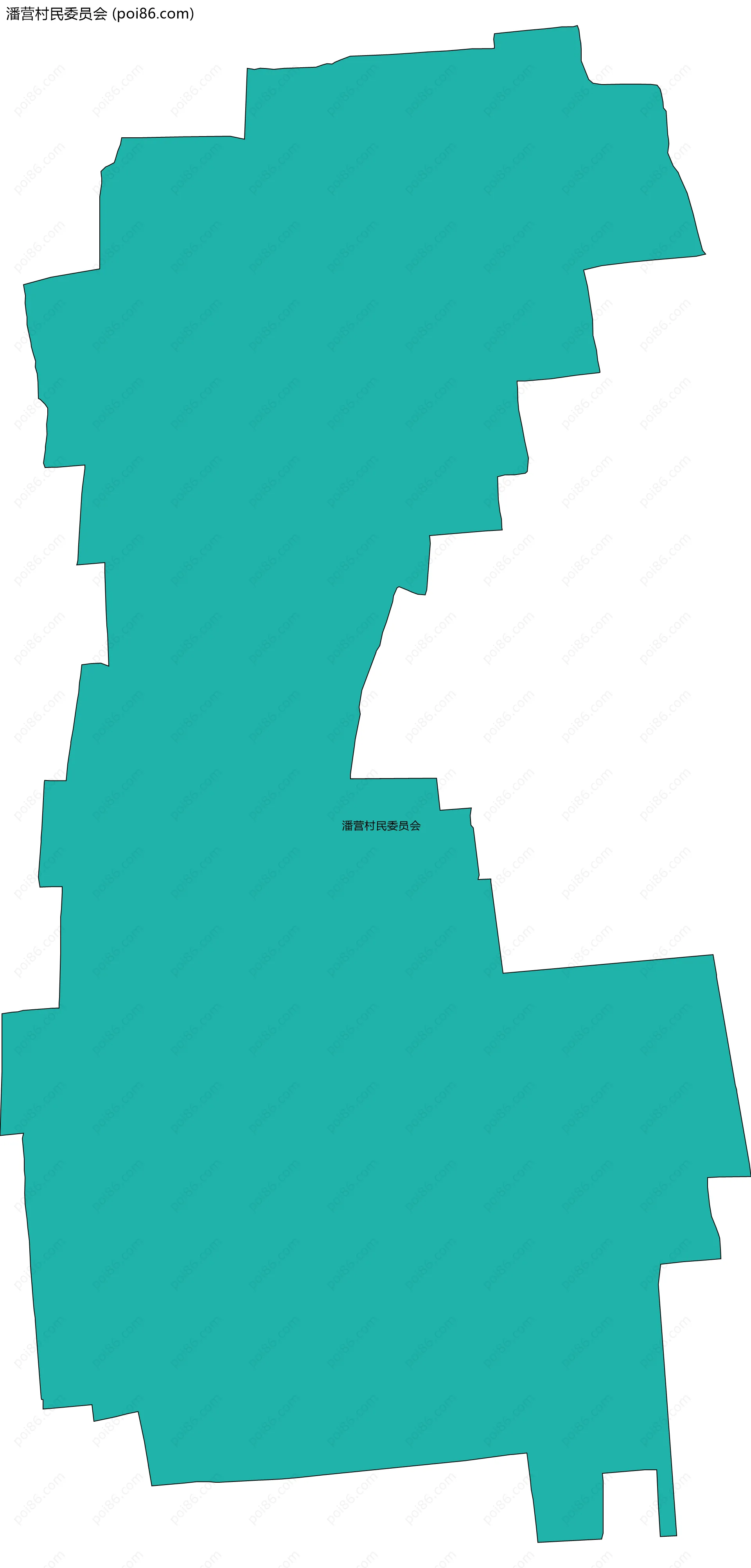 潘营村民委员会边界地图