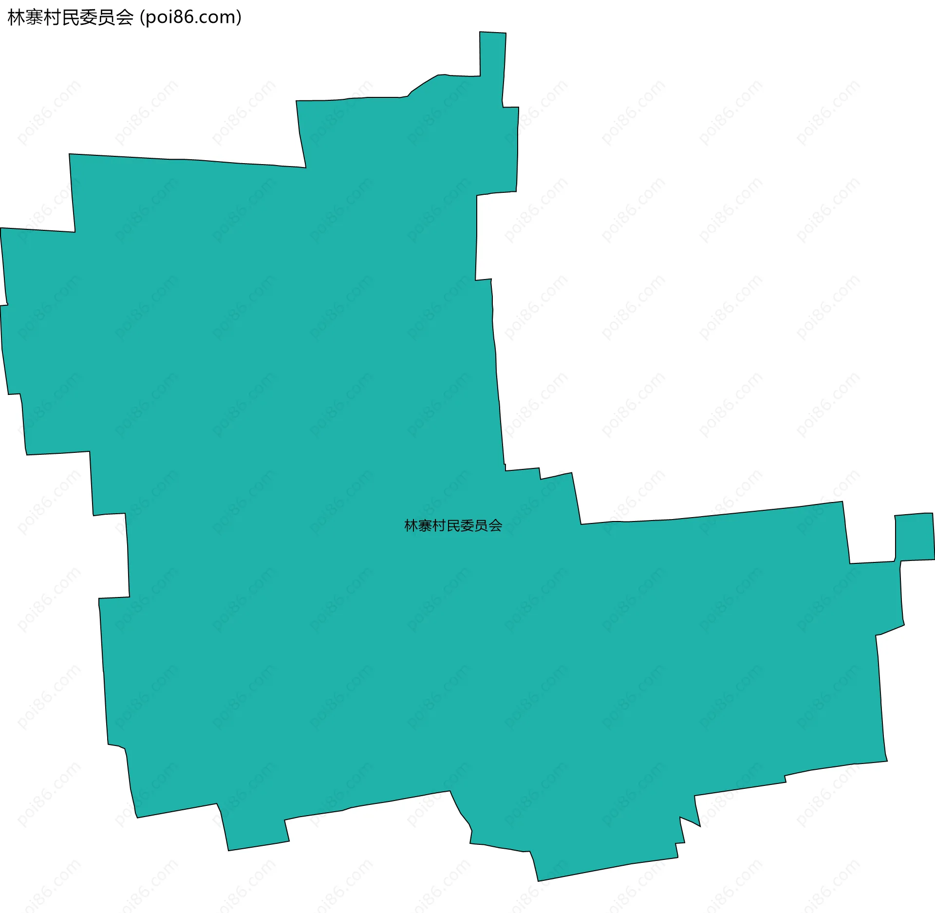 林寨村民委员会边界地图