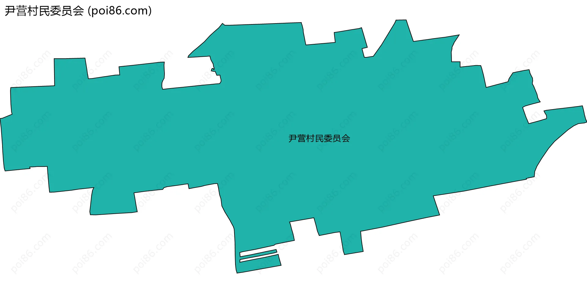 尹营村民委员会边界地图