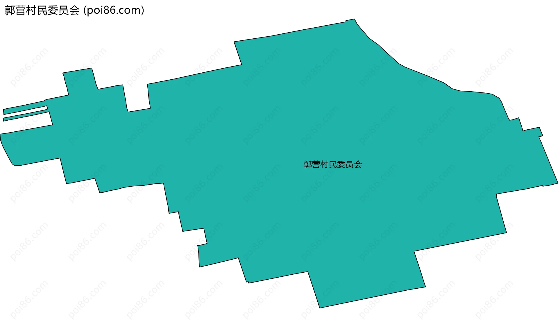 郭营村民委员会边界地图