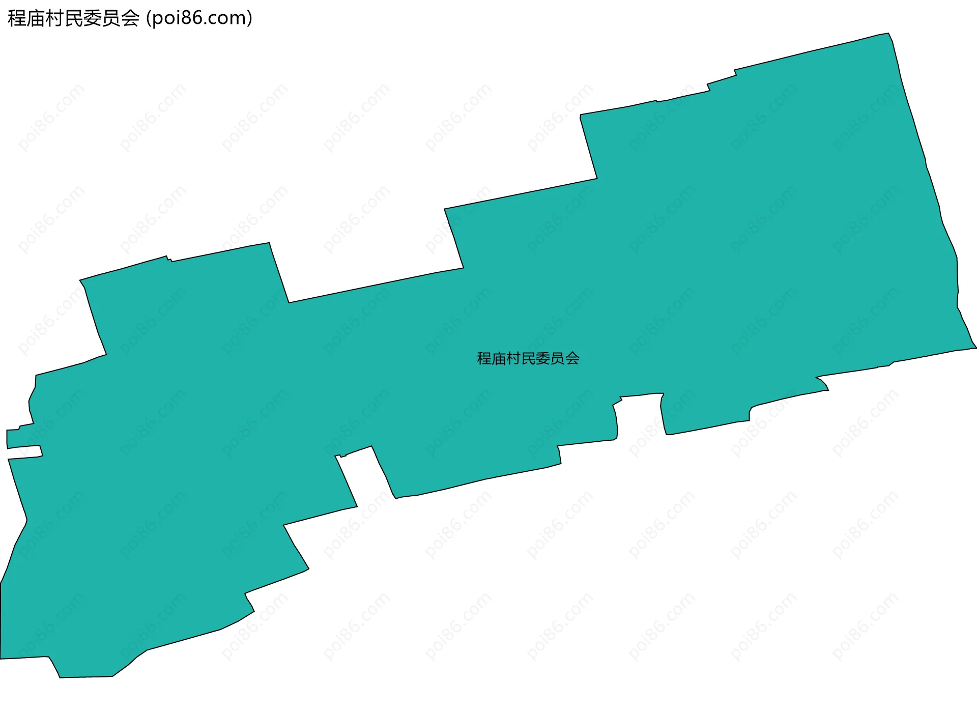 程庙村民委员会边界地图
