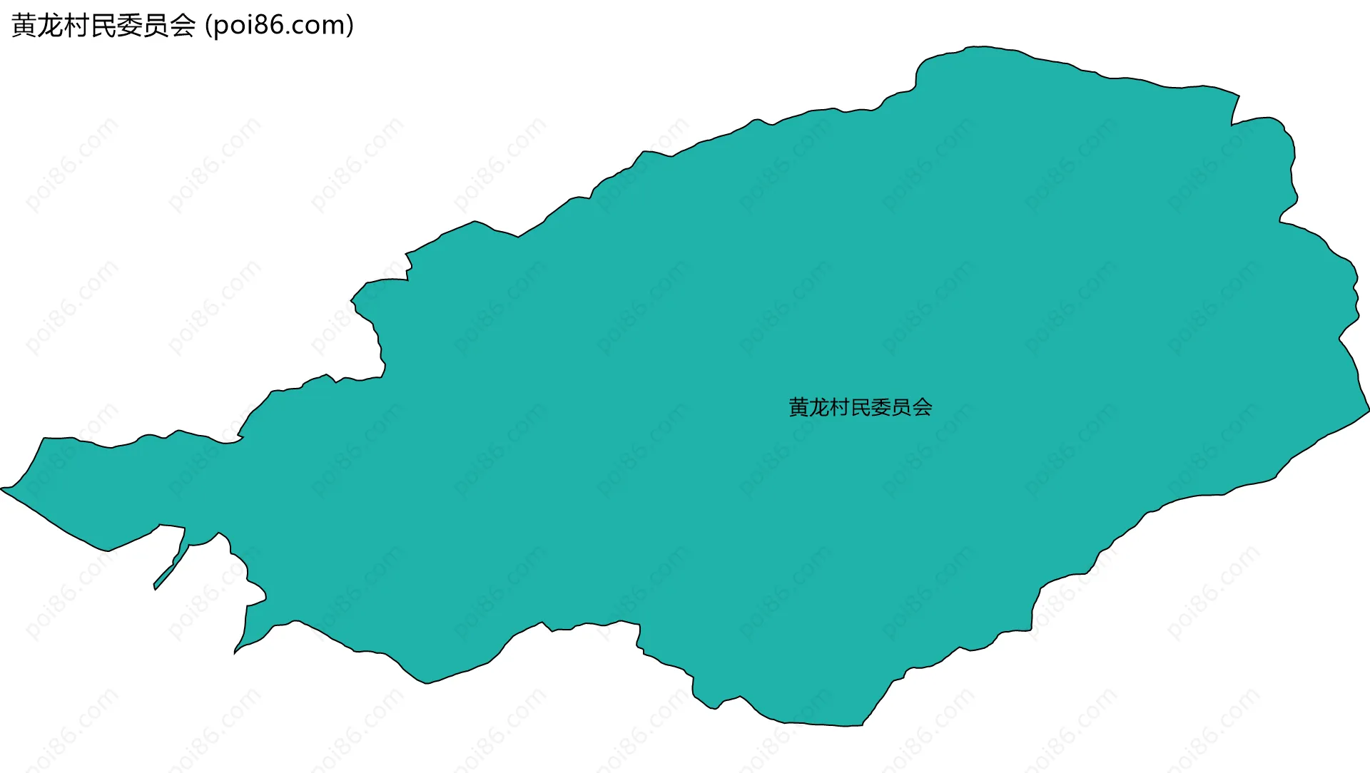 黄龙村民委员会边界地图