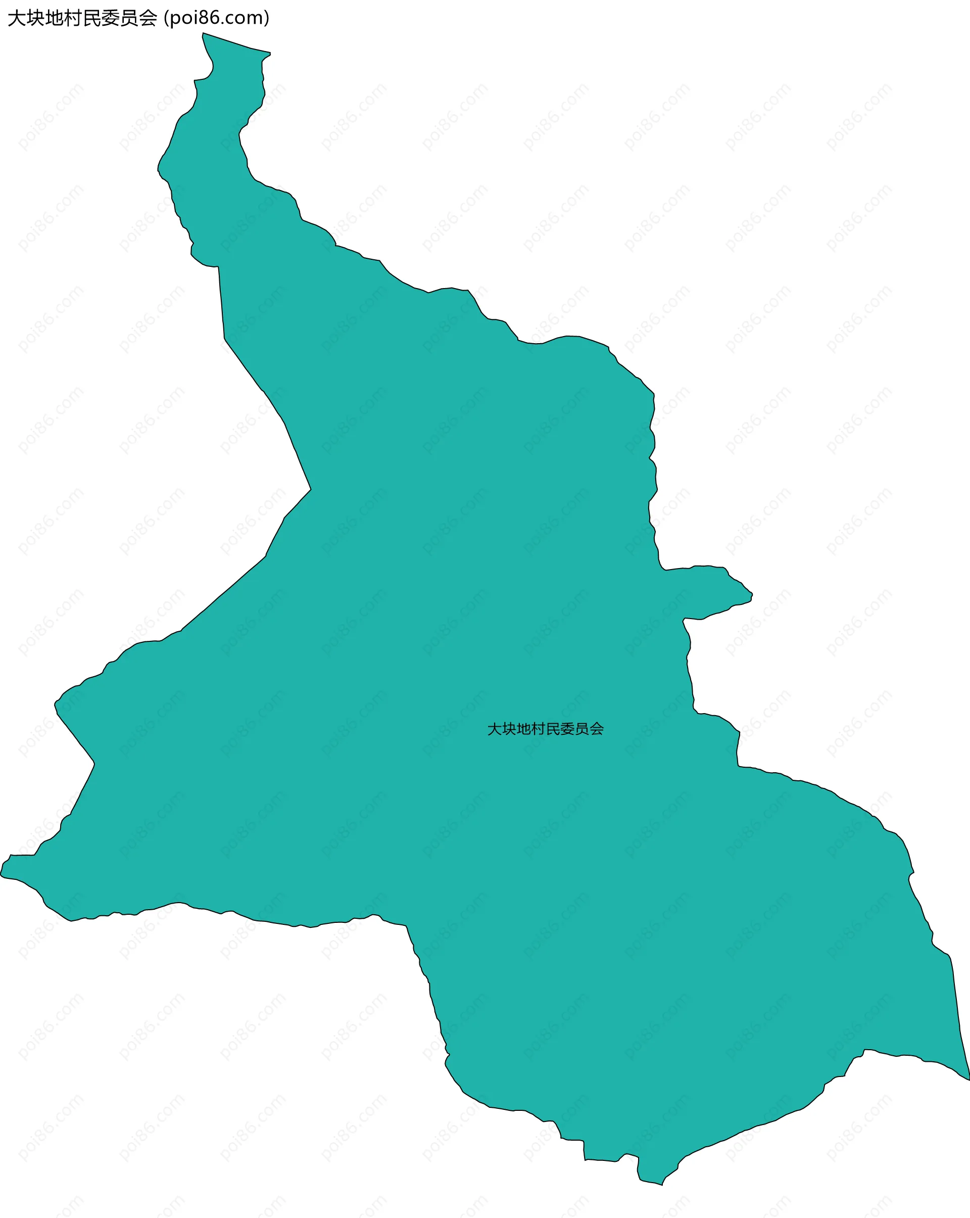大块地村民委员会边界地图