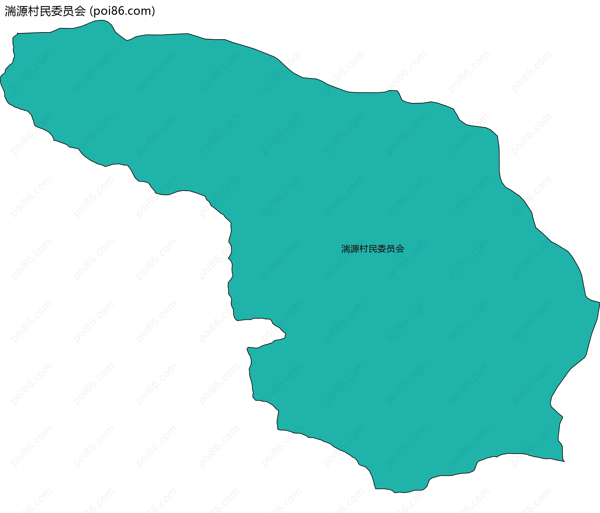 湍源村民委员会边界地图
