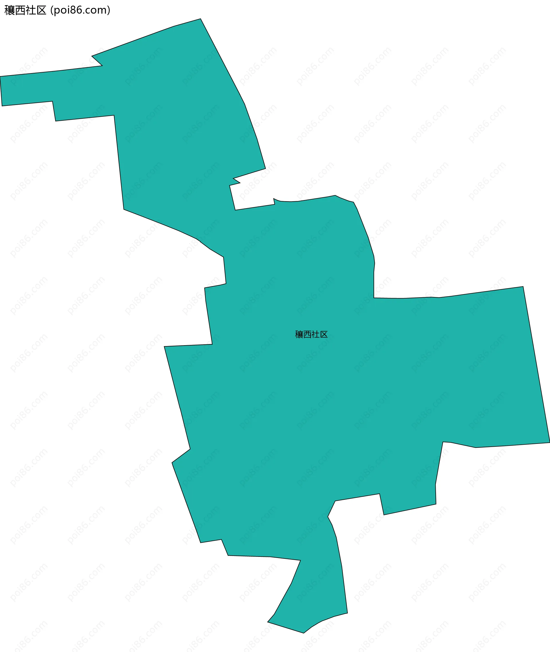 穰西社区边界地图