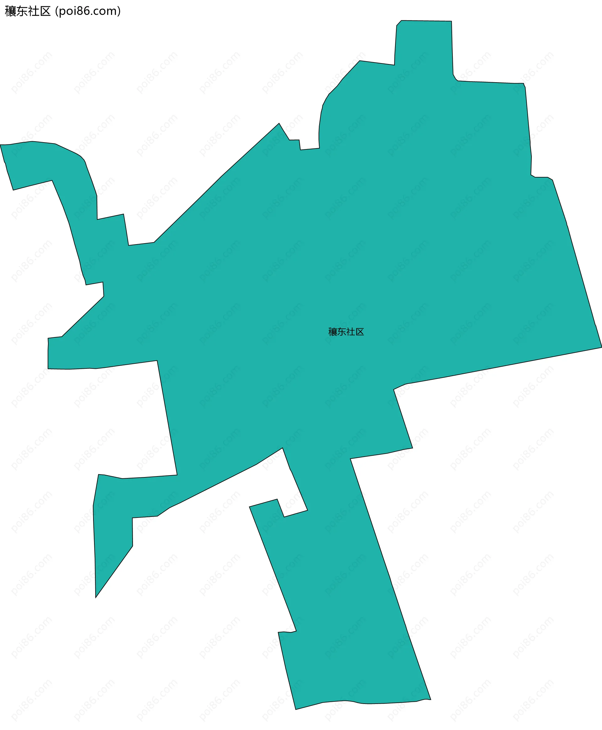 穰东社区边界地图