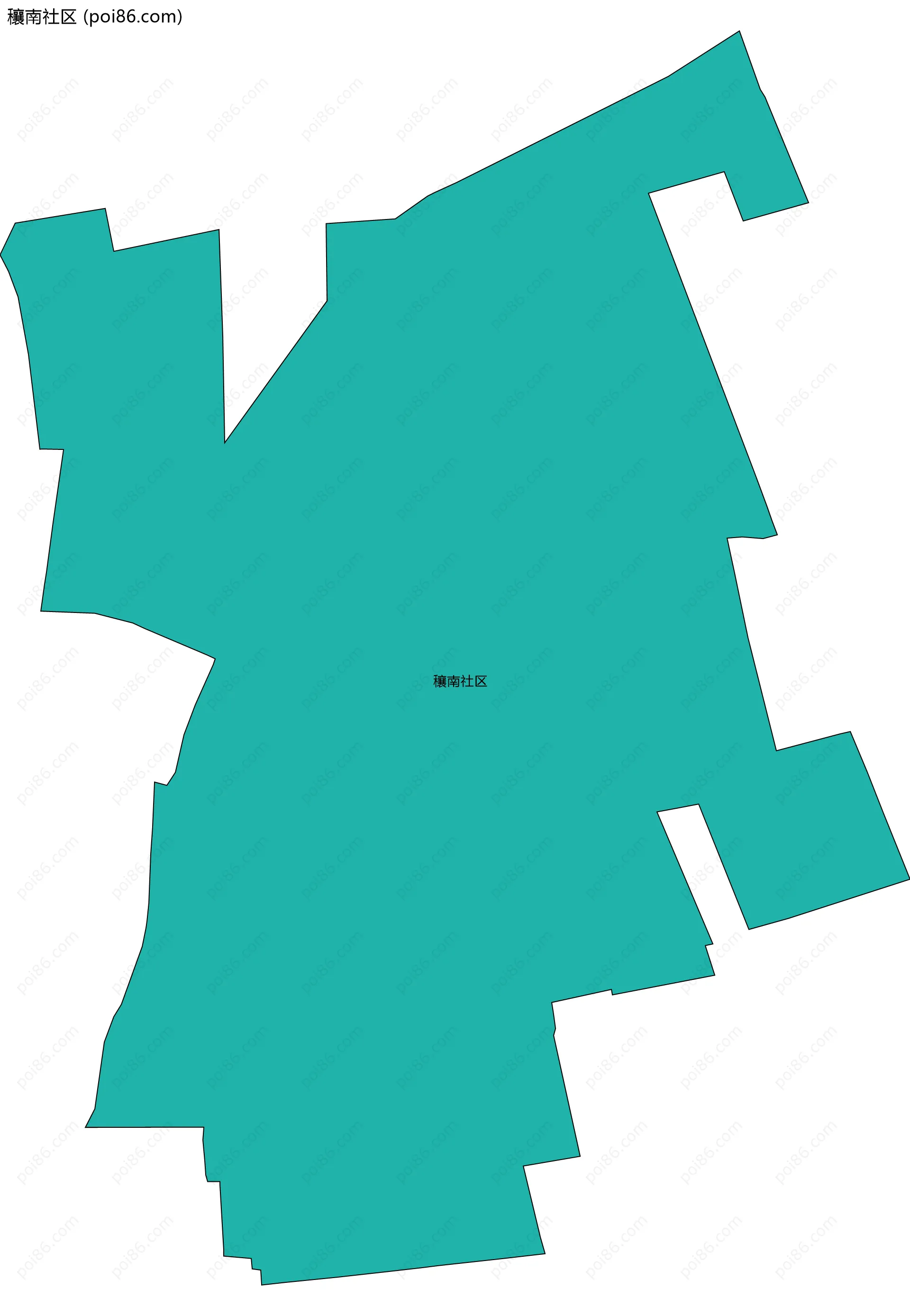 穰南社区边界地图