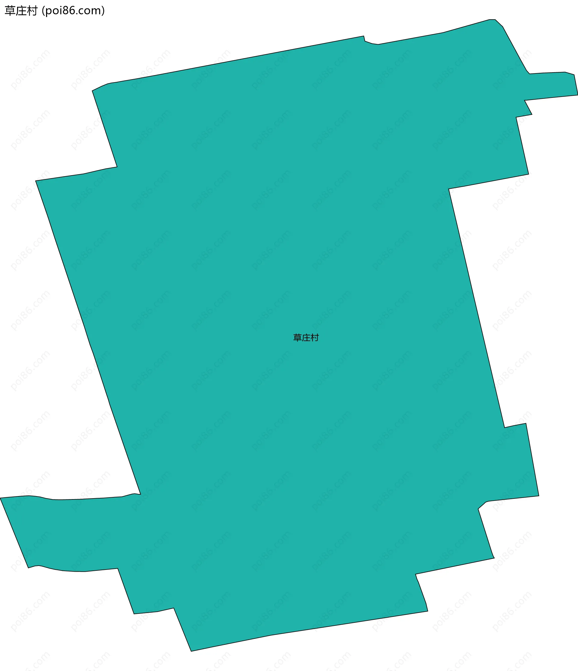 草庄村边界地图