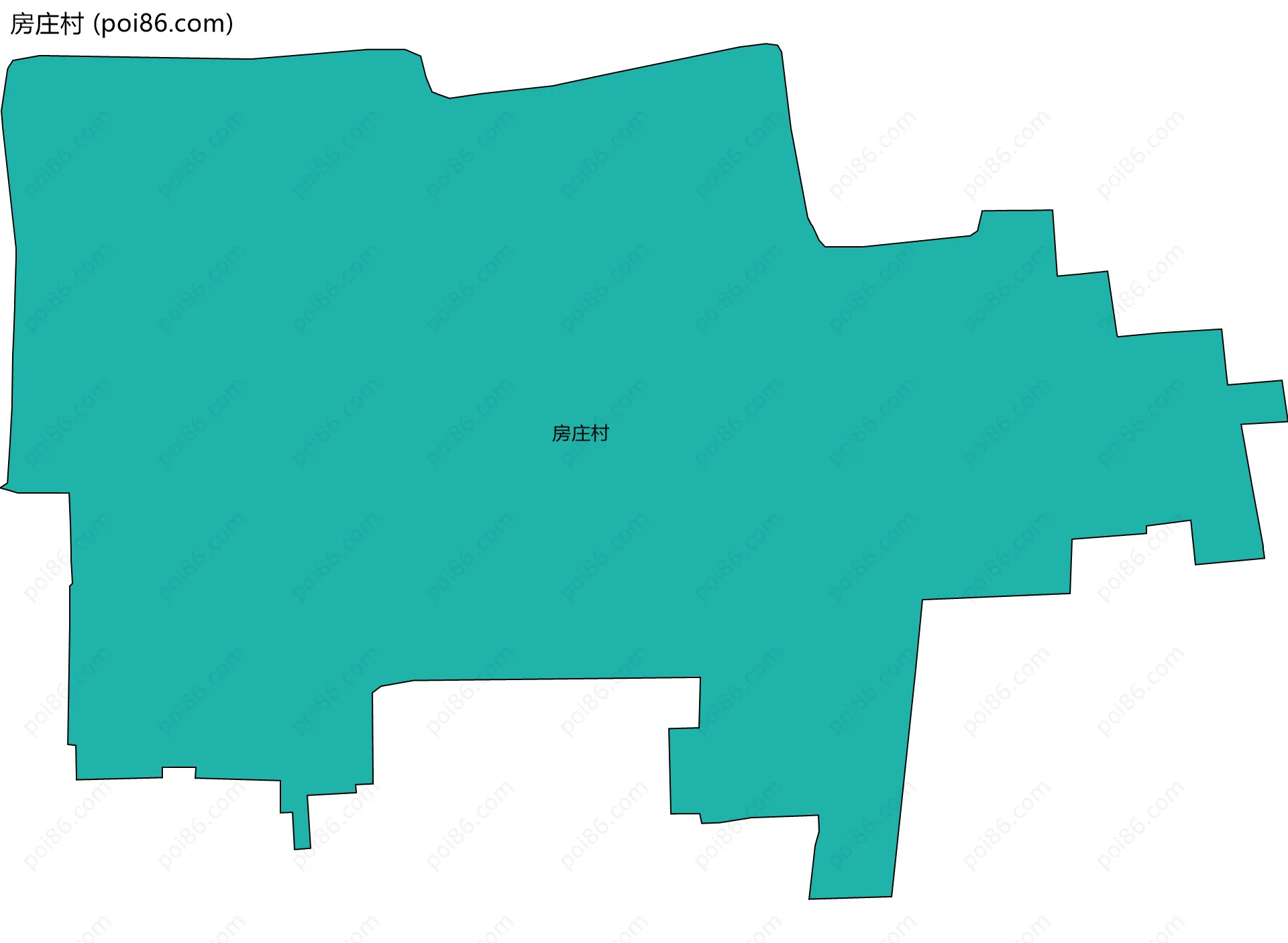 房庄村边界地图