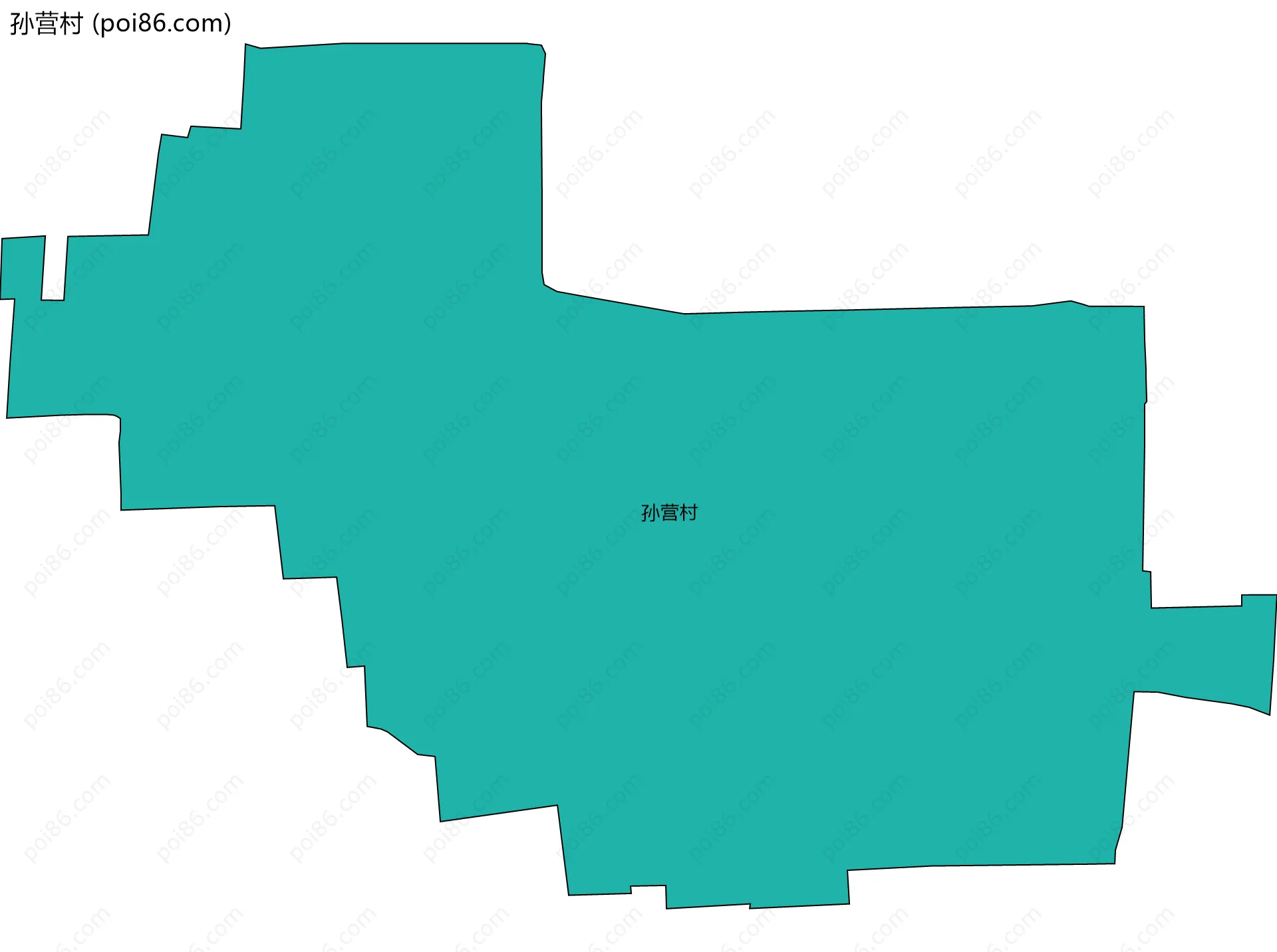 孙营村边界地图
