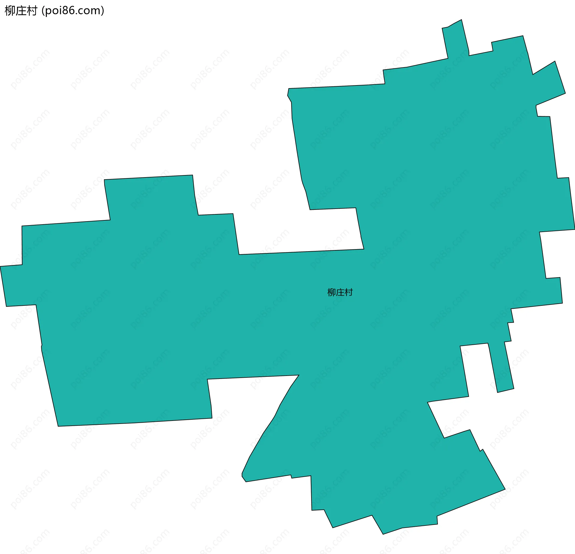 柳庄村边界地图