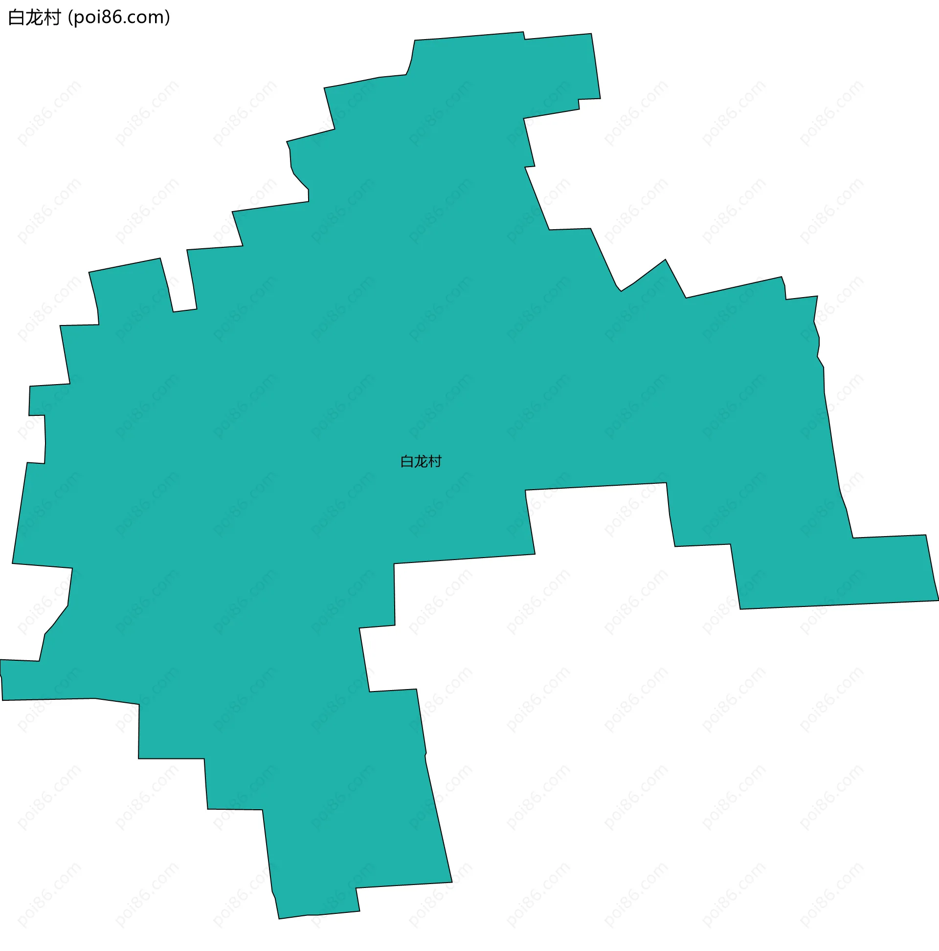 白龙村边界地图