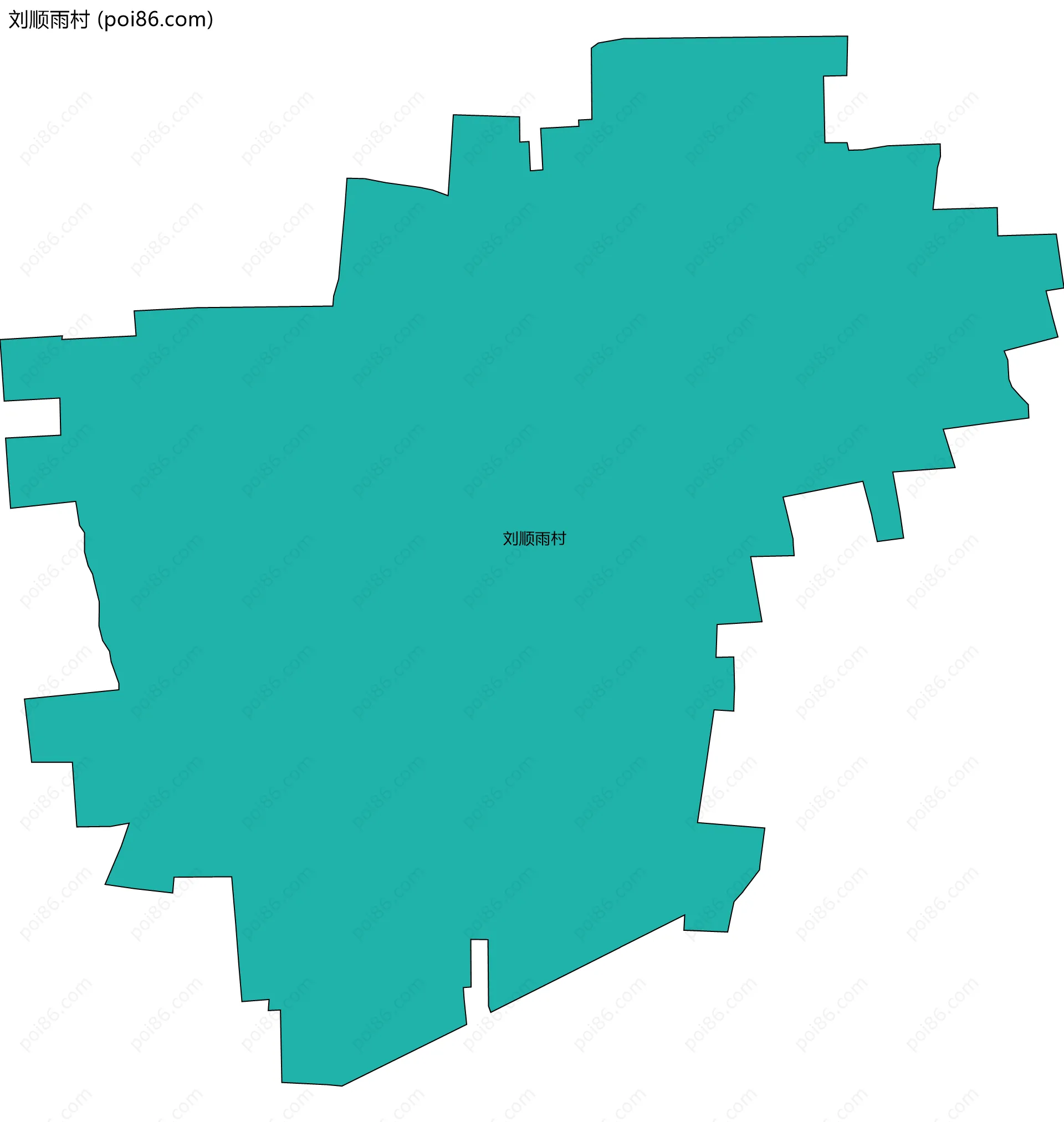 刘顺雨村边界地图