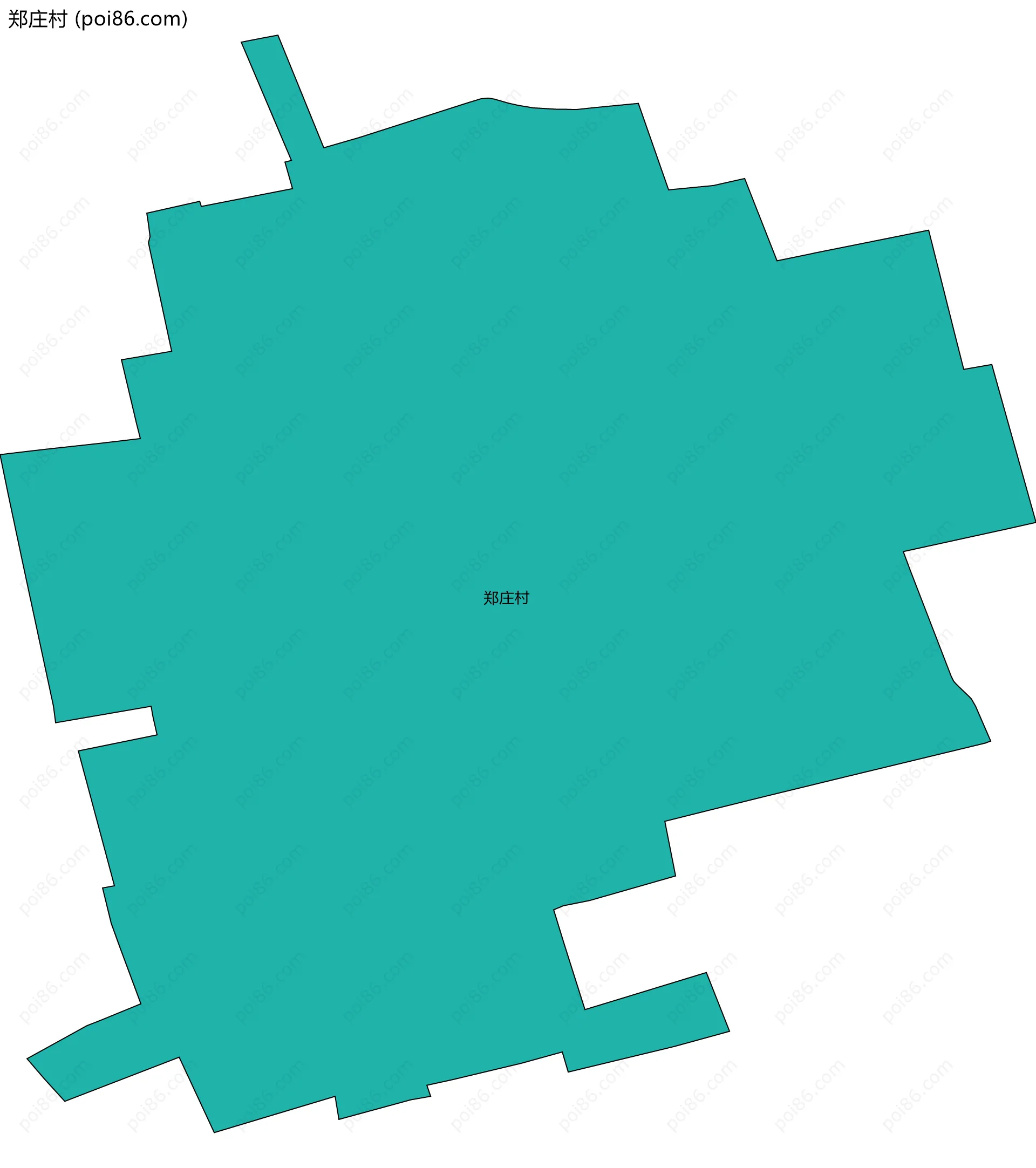 郑庄村边界地图