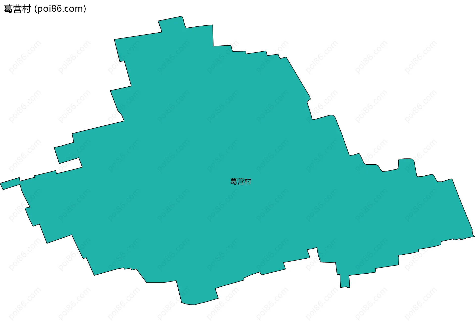 葛营村边界地图