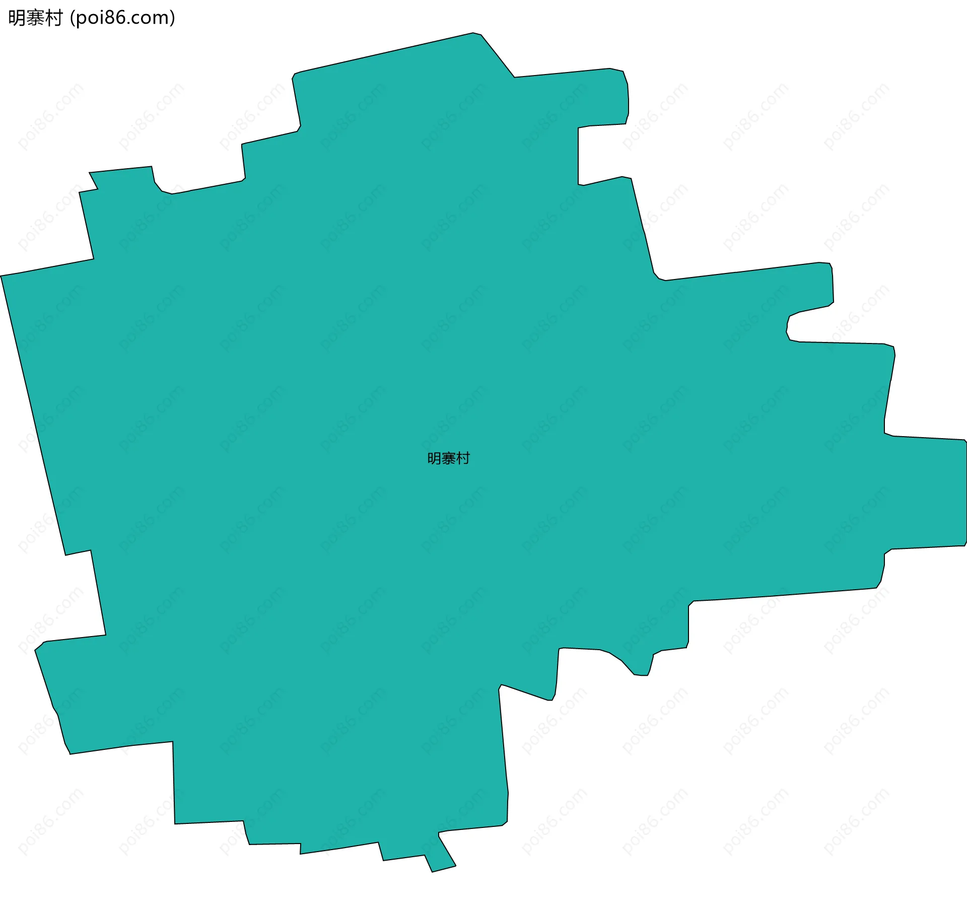 明寨村边界地图