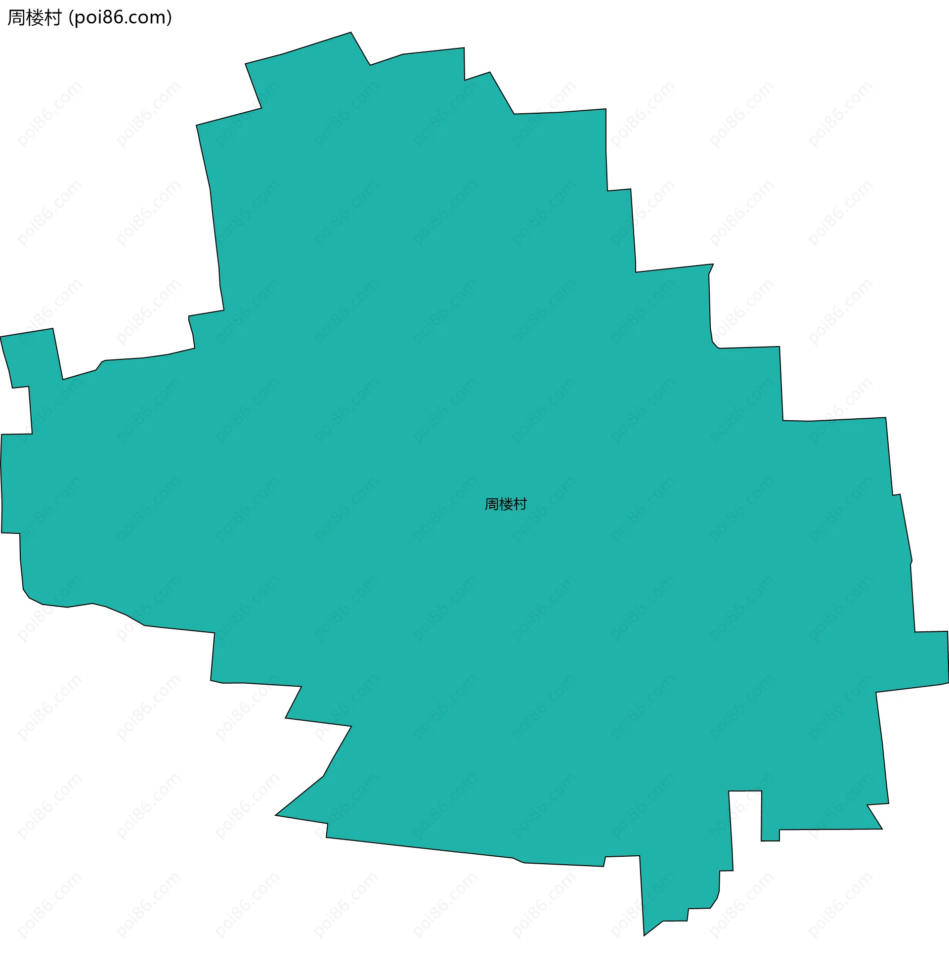 周楼村边界地图