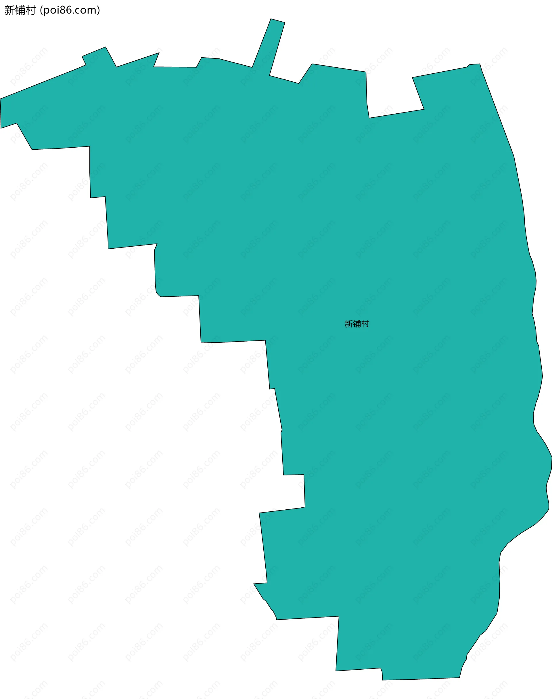 新铺村边界地图