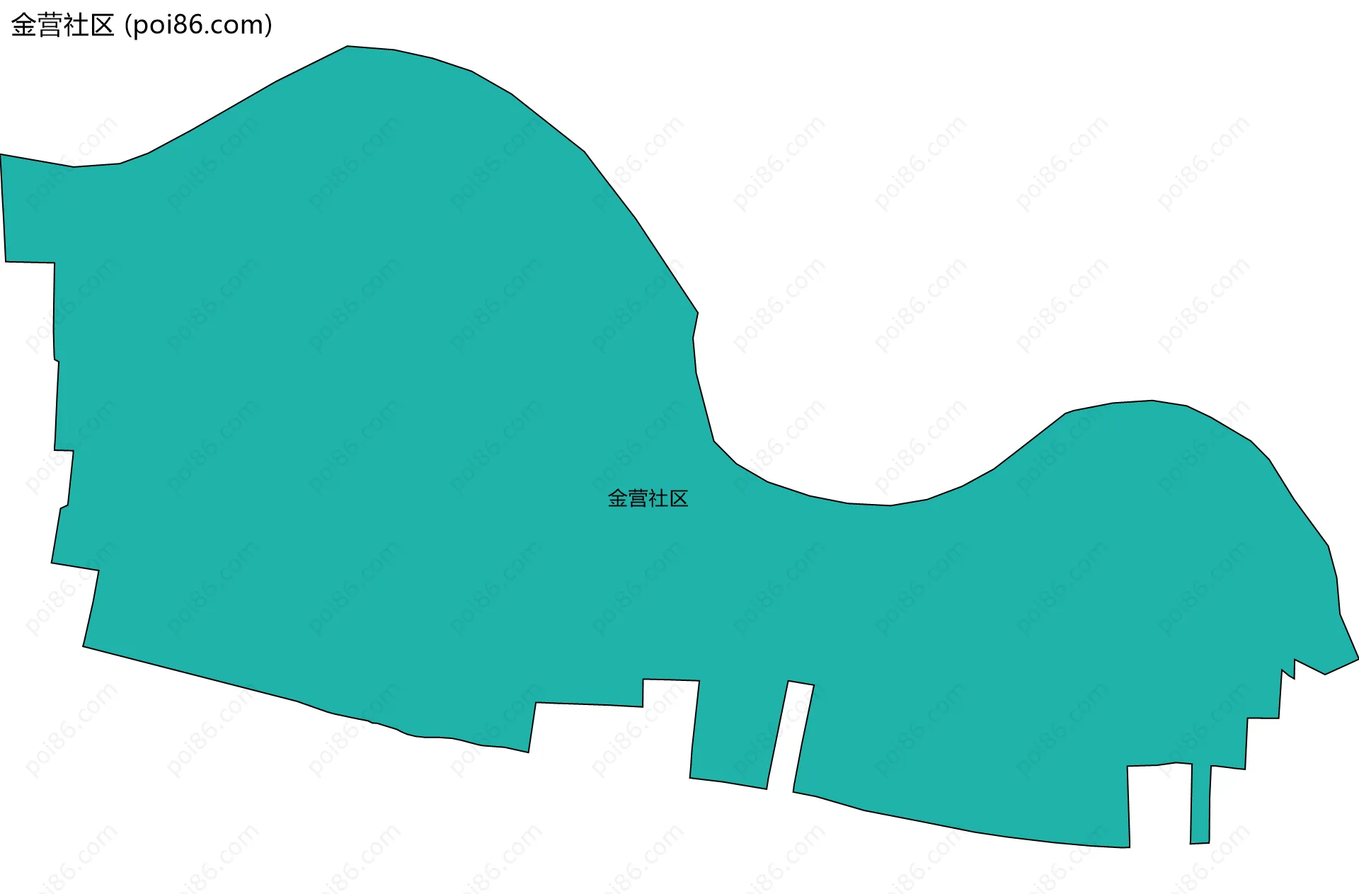 金营社区边界地图