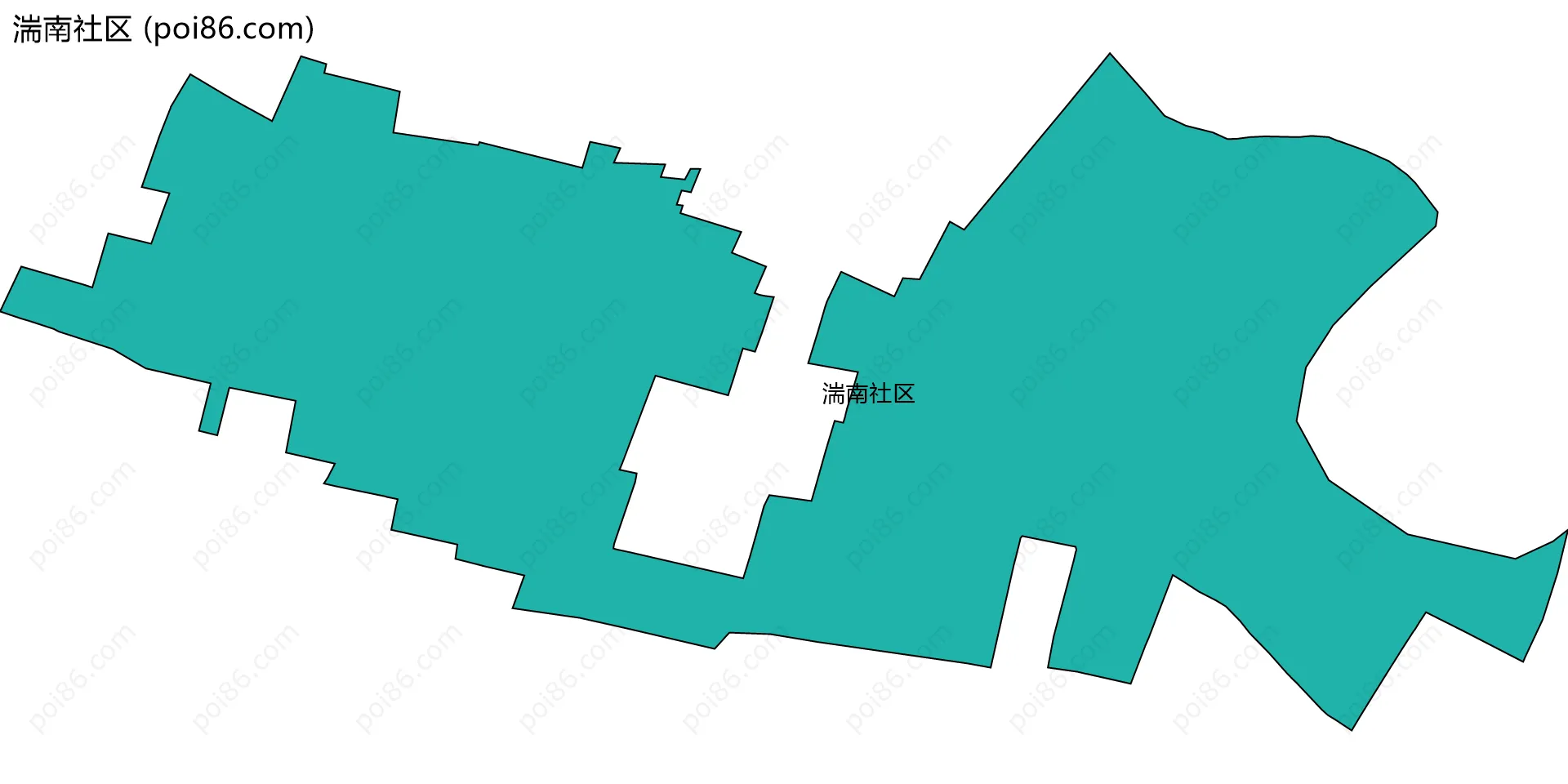湍南社区边界地图