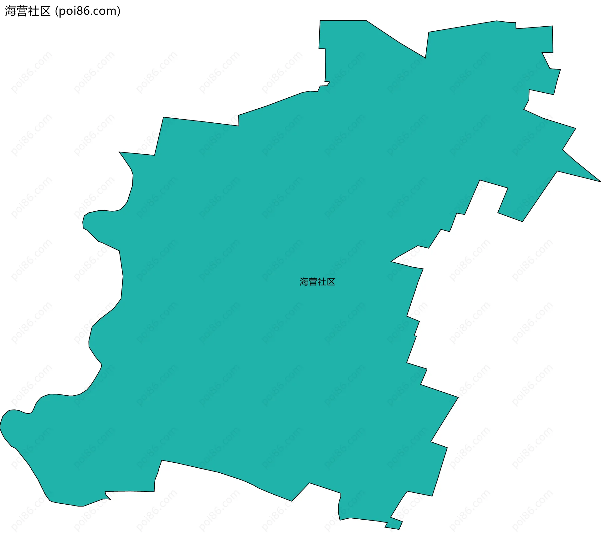 海营社区边界地图